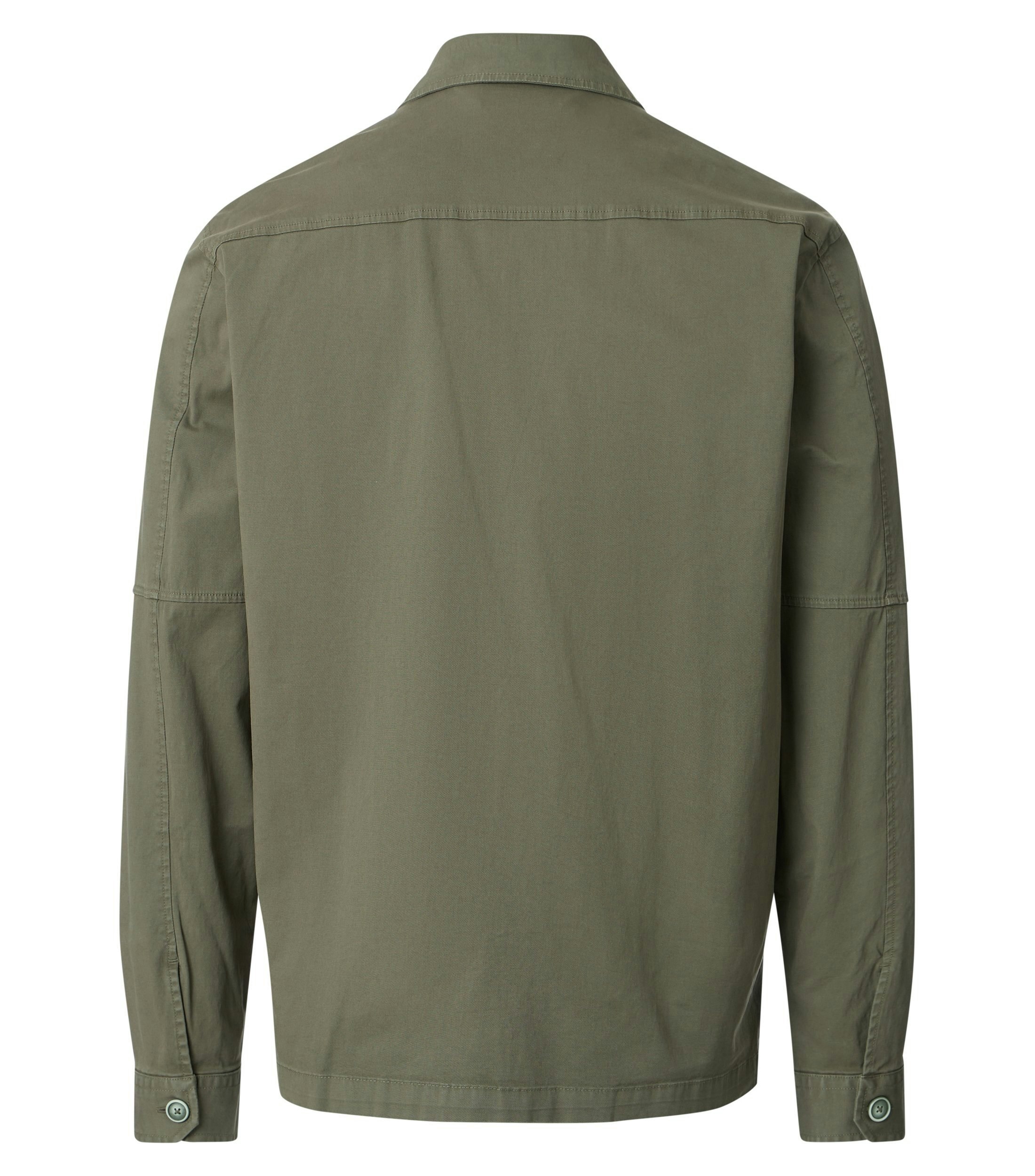Eine Jacke im uni Muster in der Farbe Grün