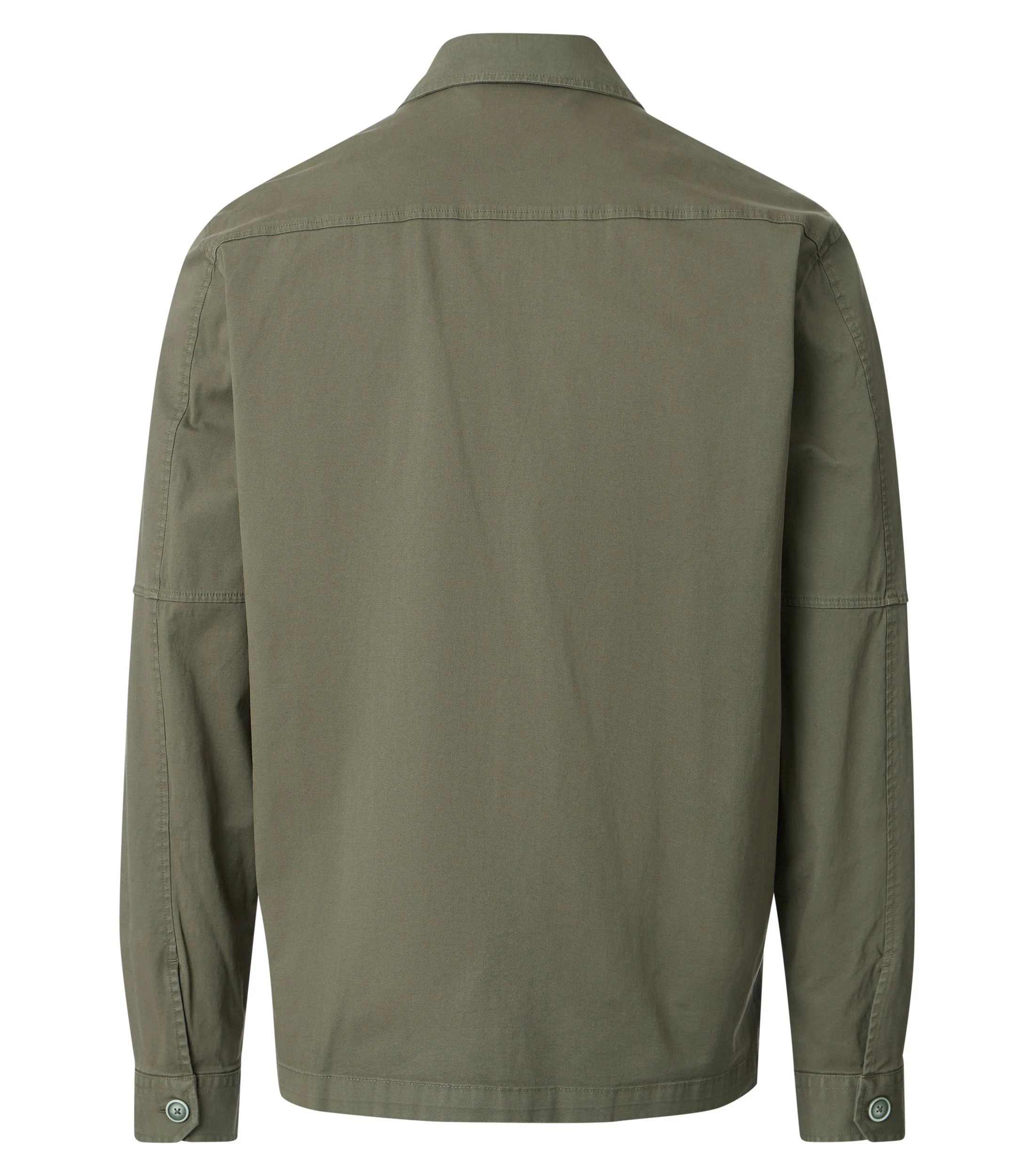 Jacke im unifarbenen Design in der Farbe Grün