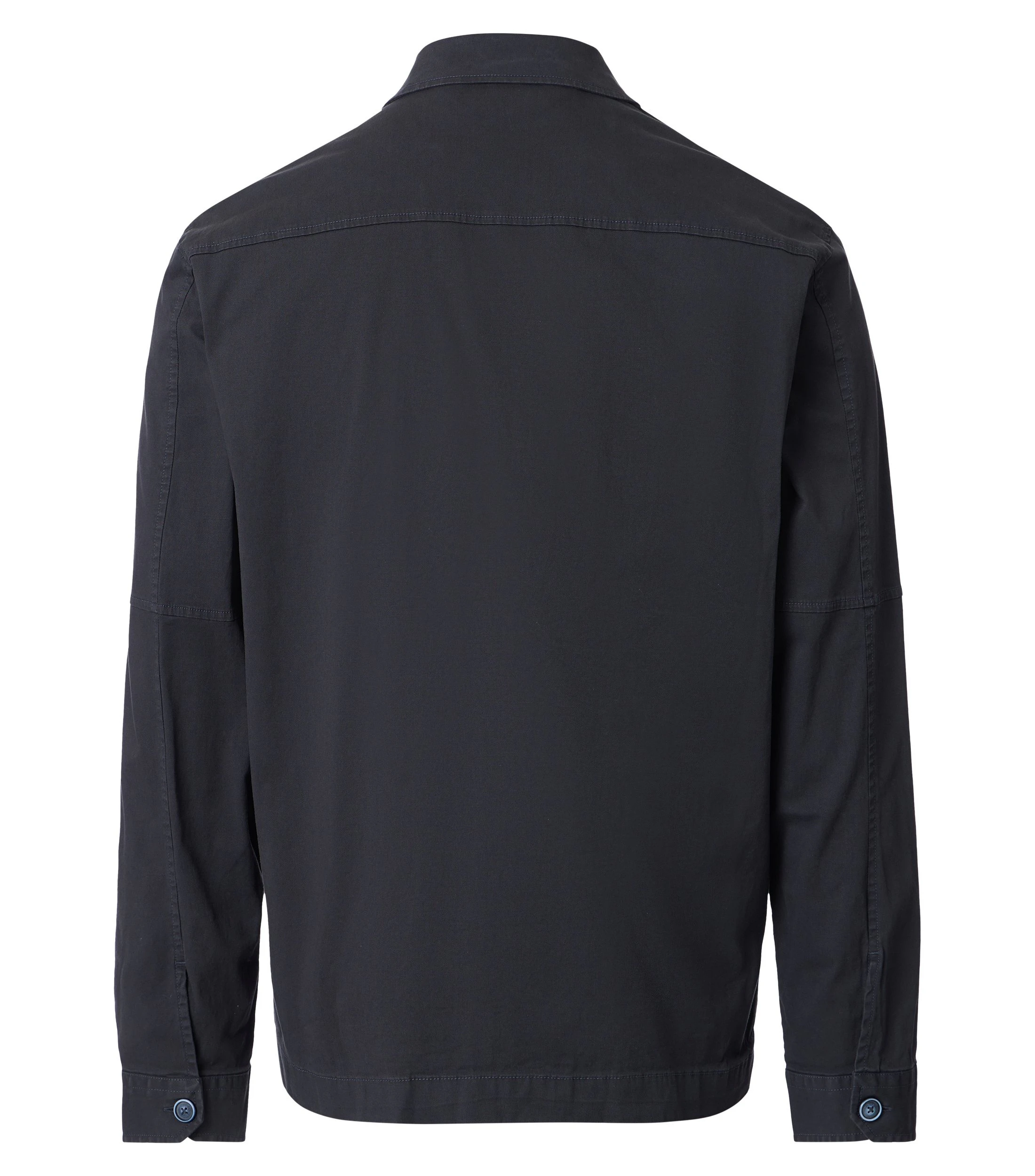 Jacke im unifarbenen Design in der Farbe Dunkelblau