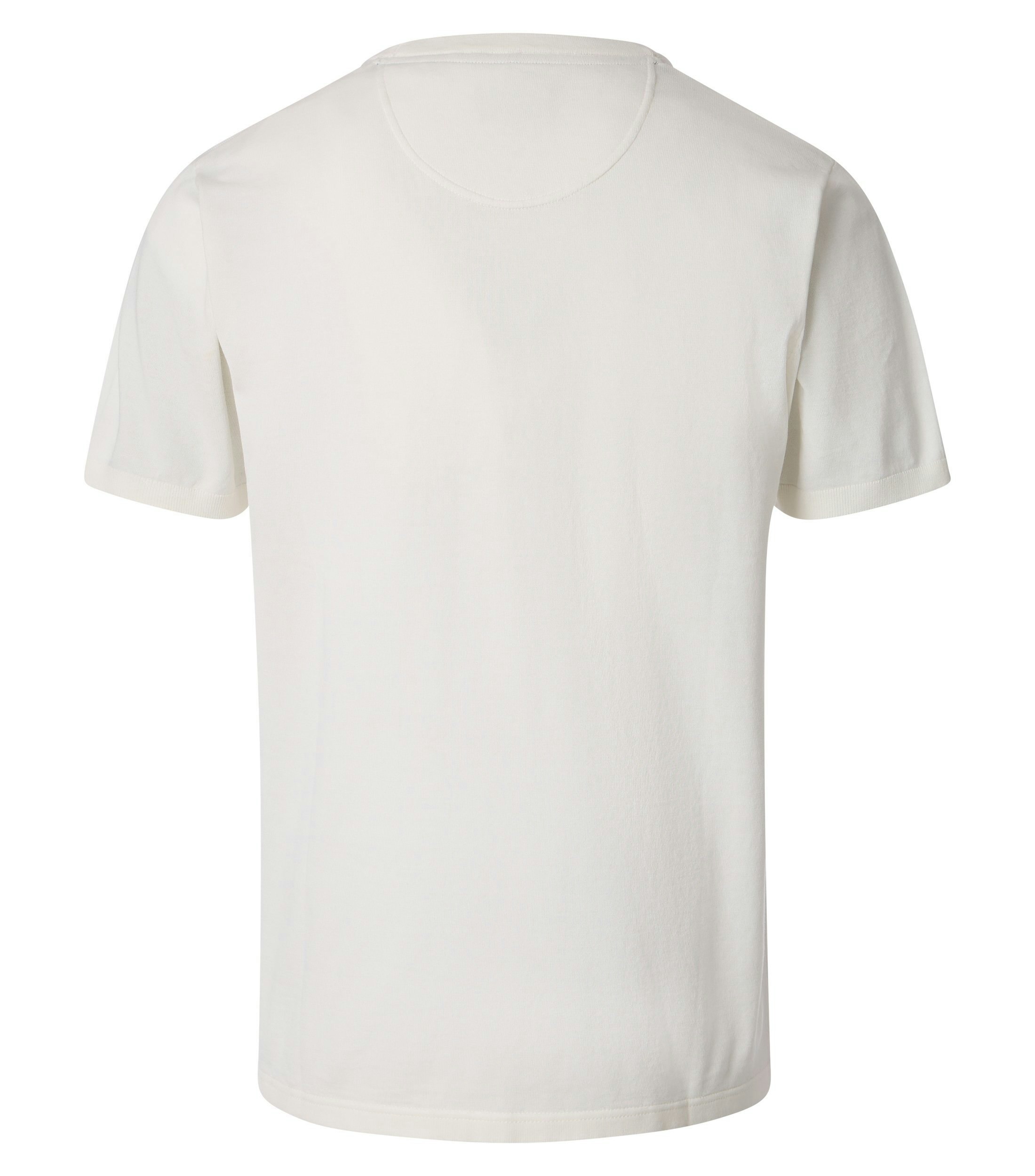 Ein T-Shirt im uni Muster in der Farbe Weiß