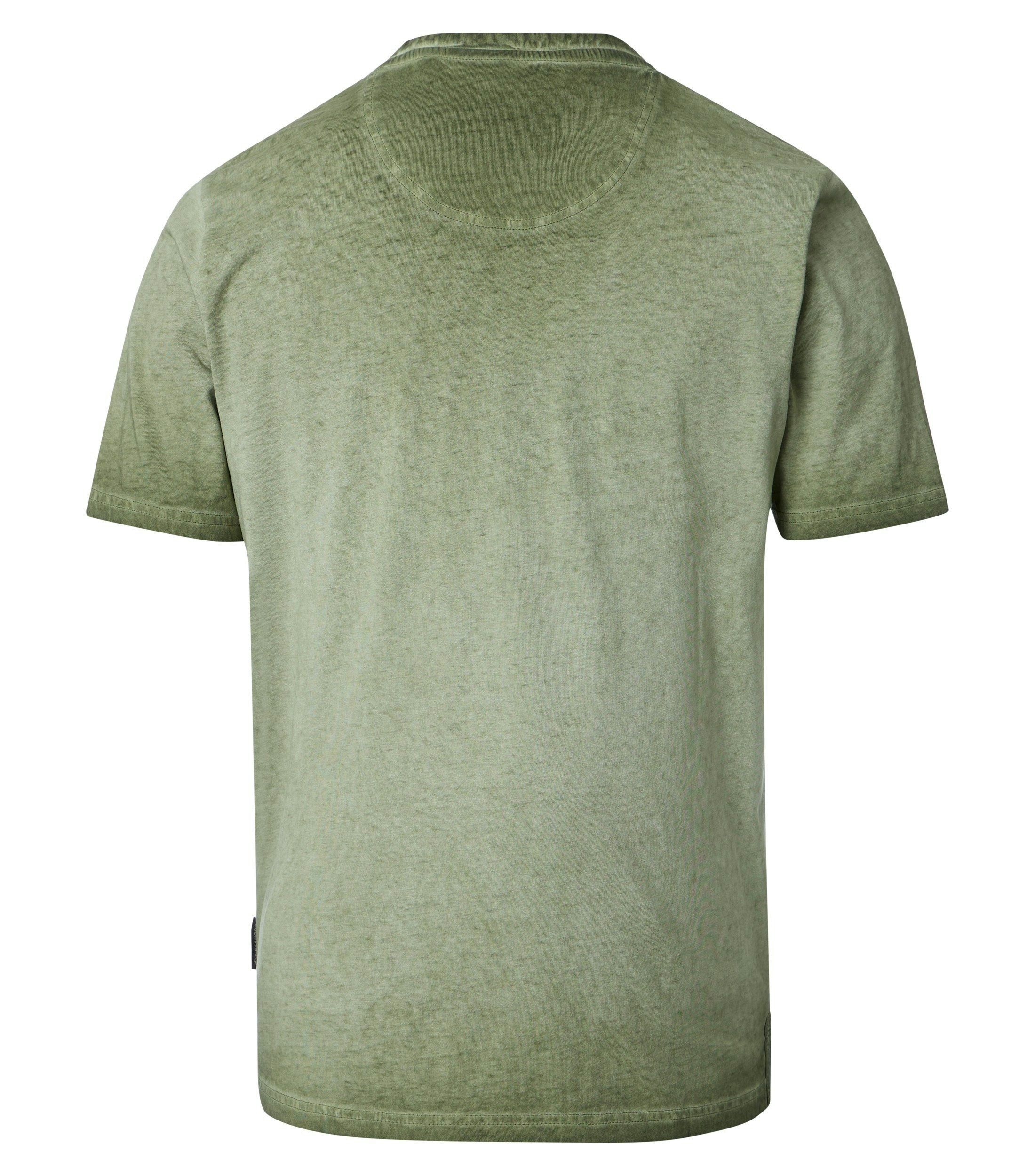 Ein T-Shirt im uni Muster in der Farbe Grün