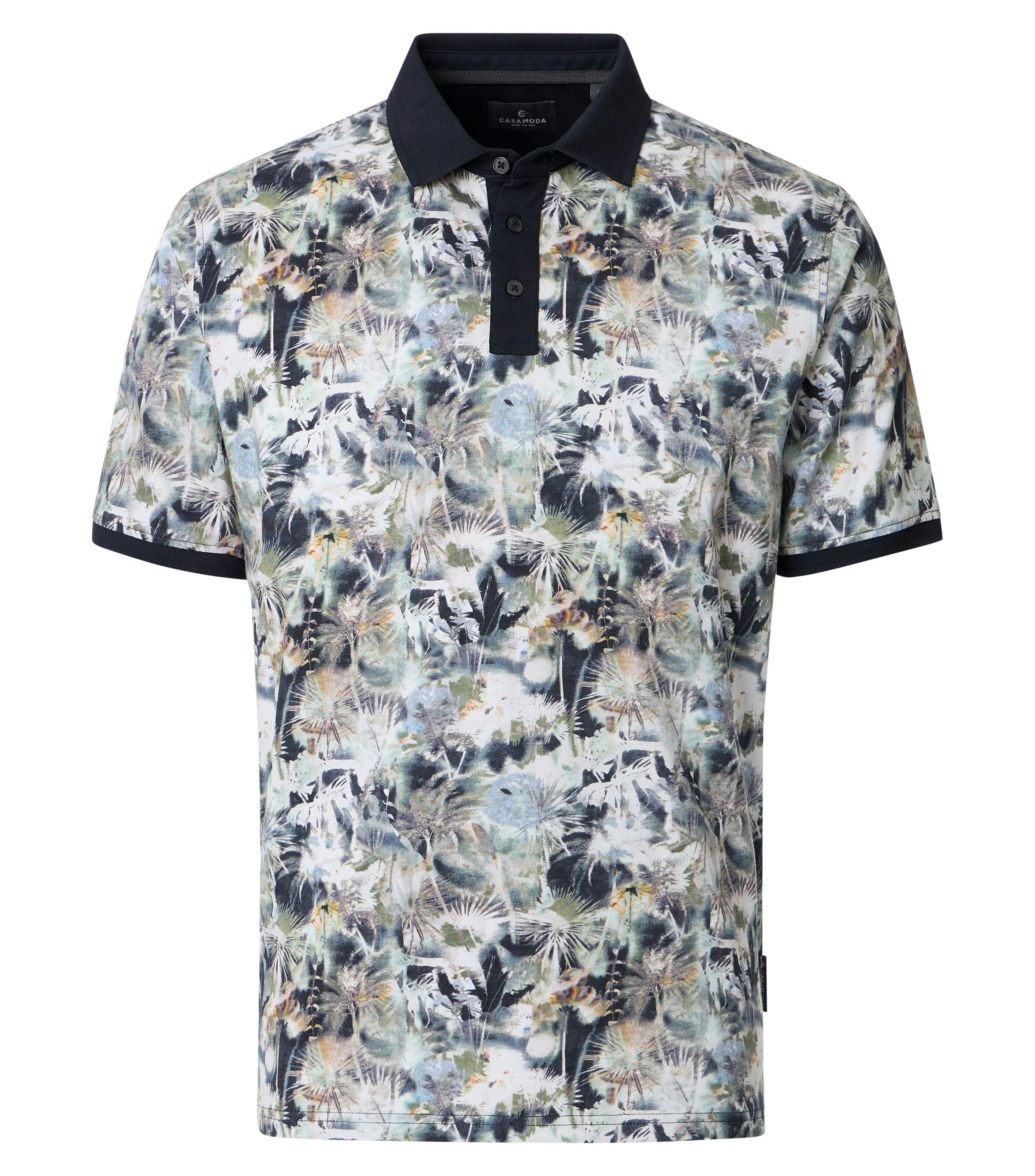 Ein Polo-Shirt im andere Muster Muster in der Farbe Grün