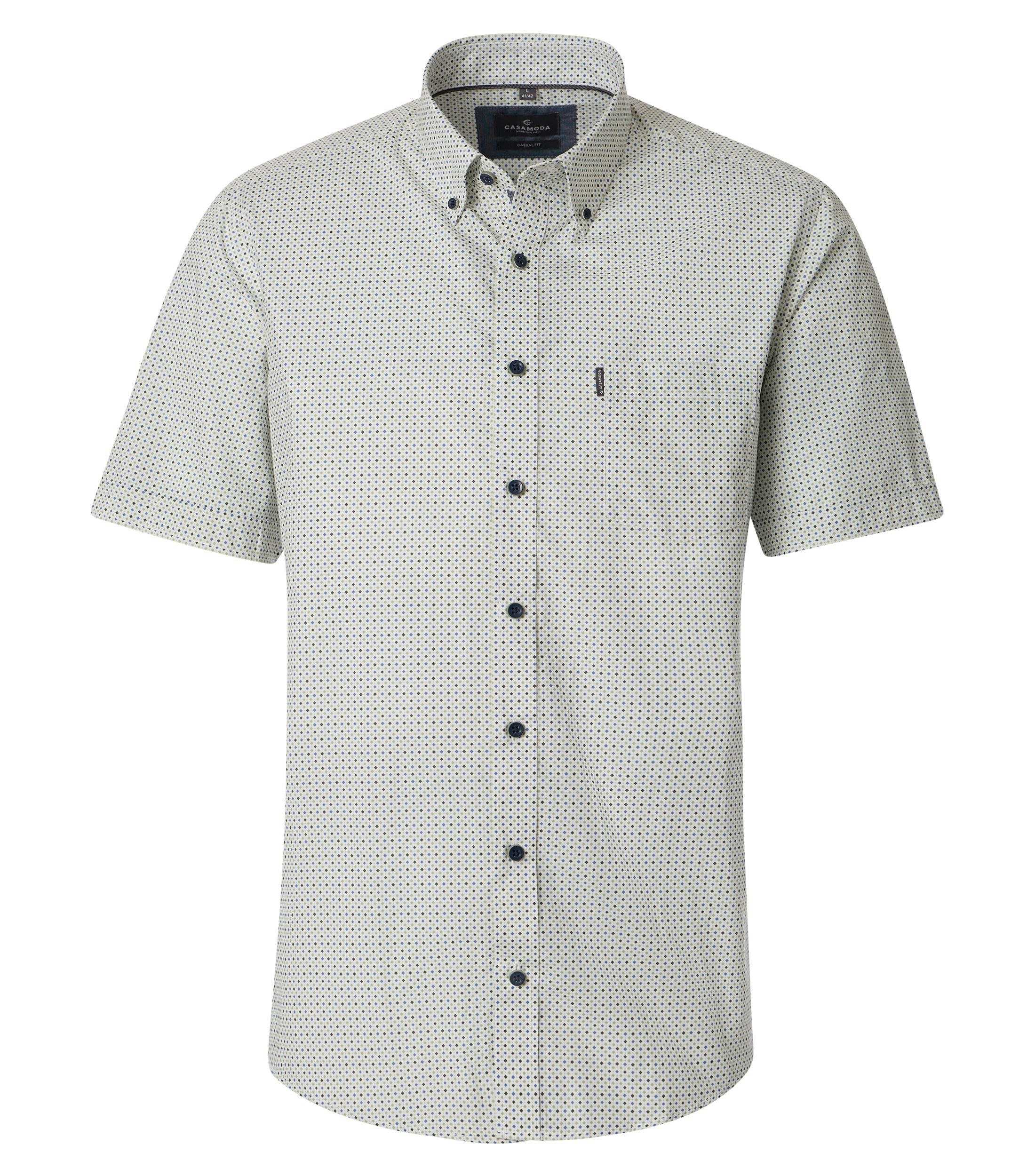 Ein Freizeithemd im Print Muster in der Farbe Grün