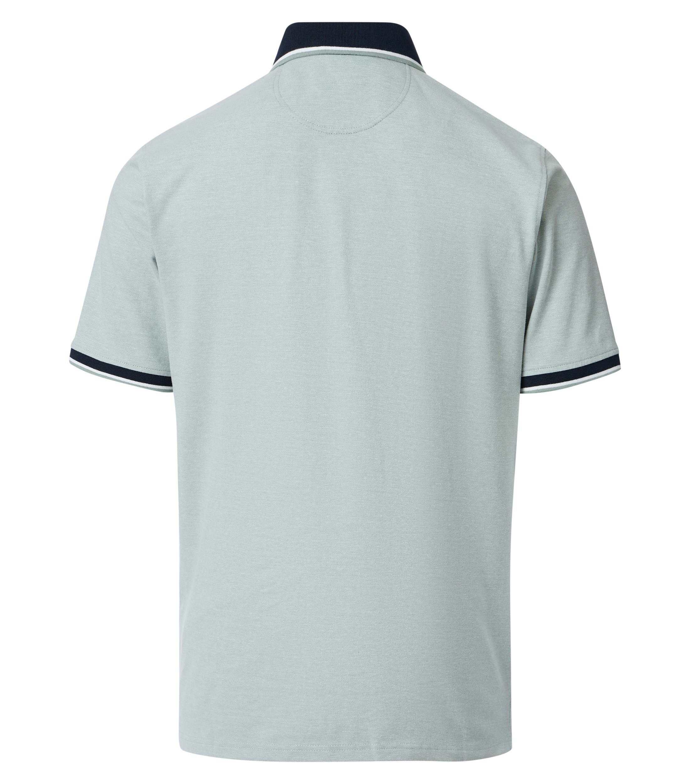 Ein Polo-Shirt im uni Muster in der Farbe Helltürkis