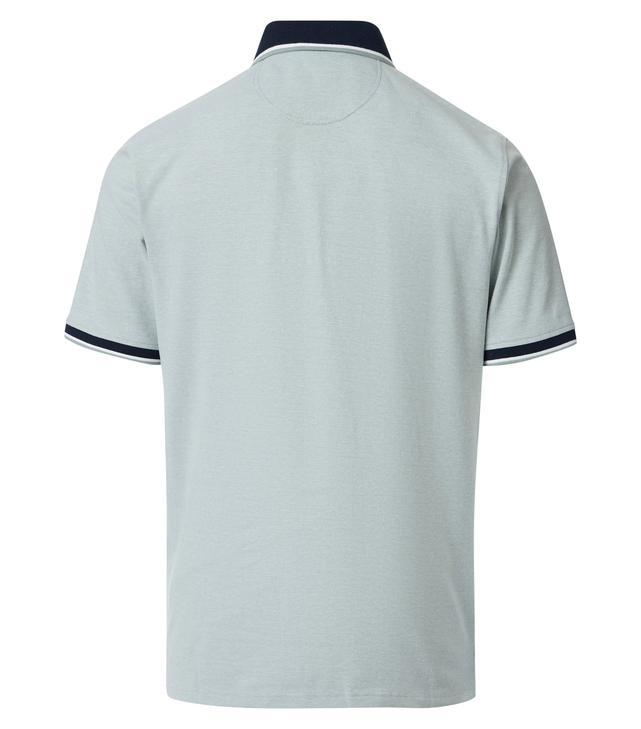 Polo-Shirt im unifarbenen Design in der Farbe Helltürkis