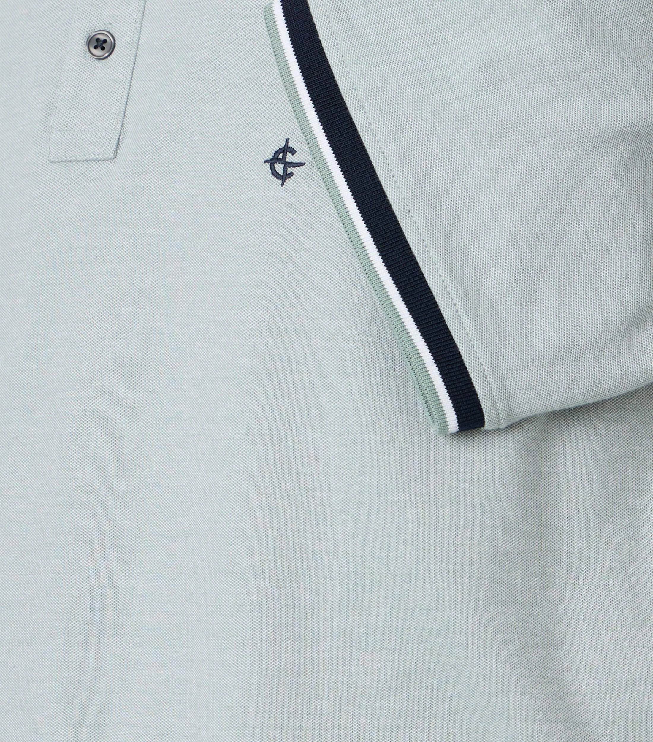 Polo-Shirt im unifarbenen Design in der Farbe Helltürkis