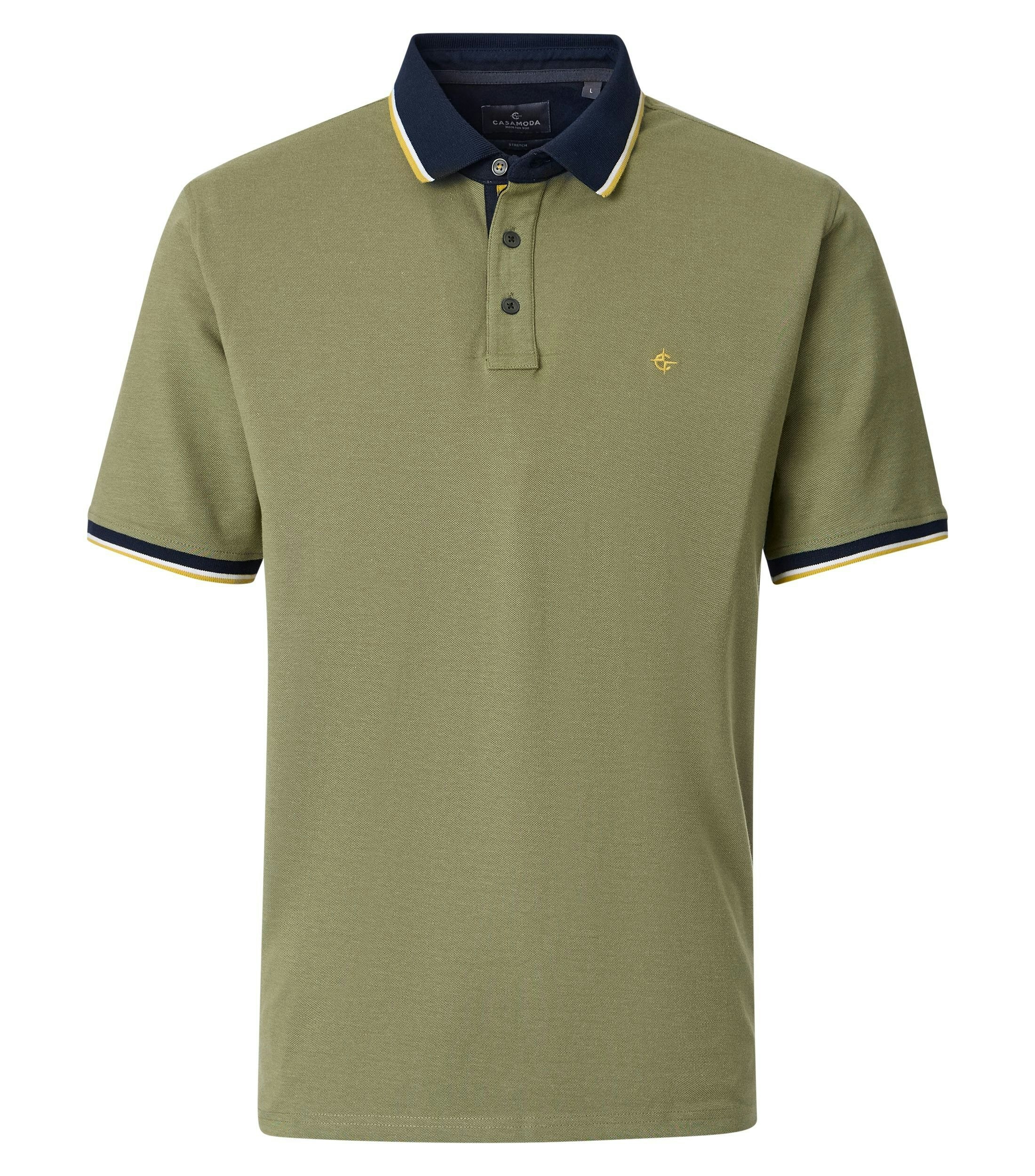 Ein Polo-Shirt im uni Muster in der Farbe Hellgrün