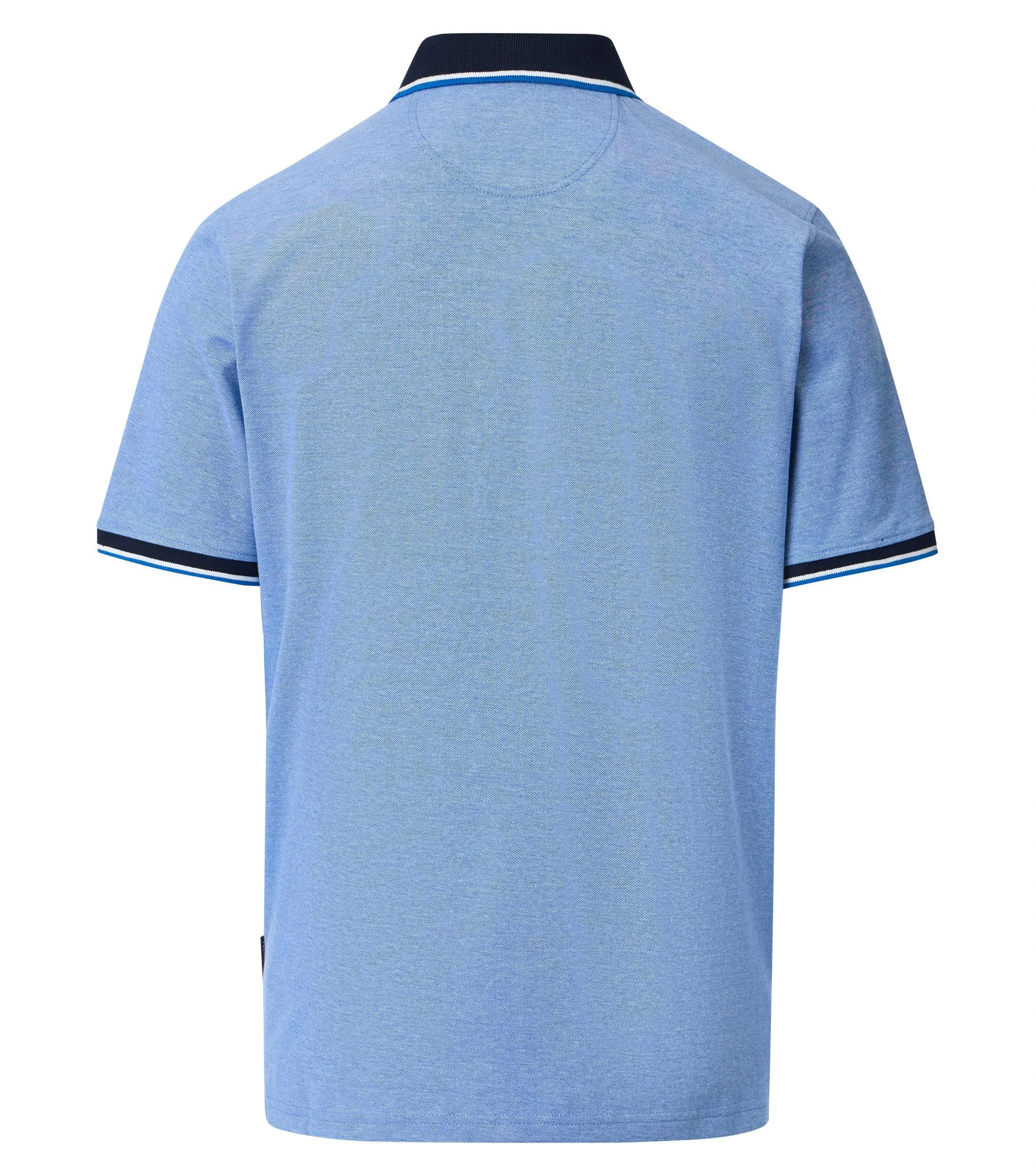 Polo-Shirt im unifarbenen Design in der Farbe Blau