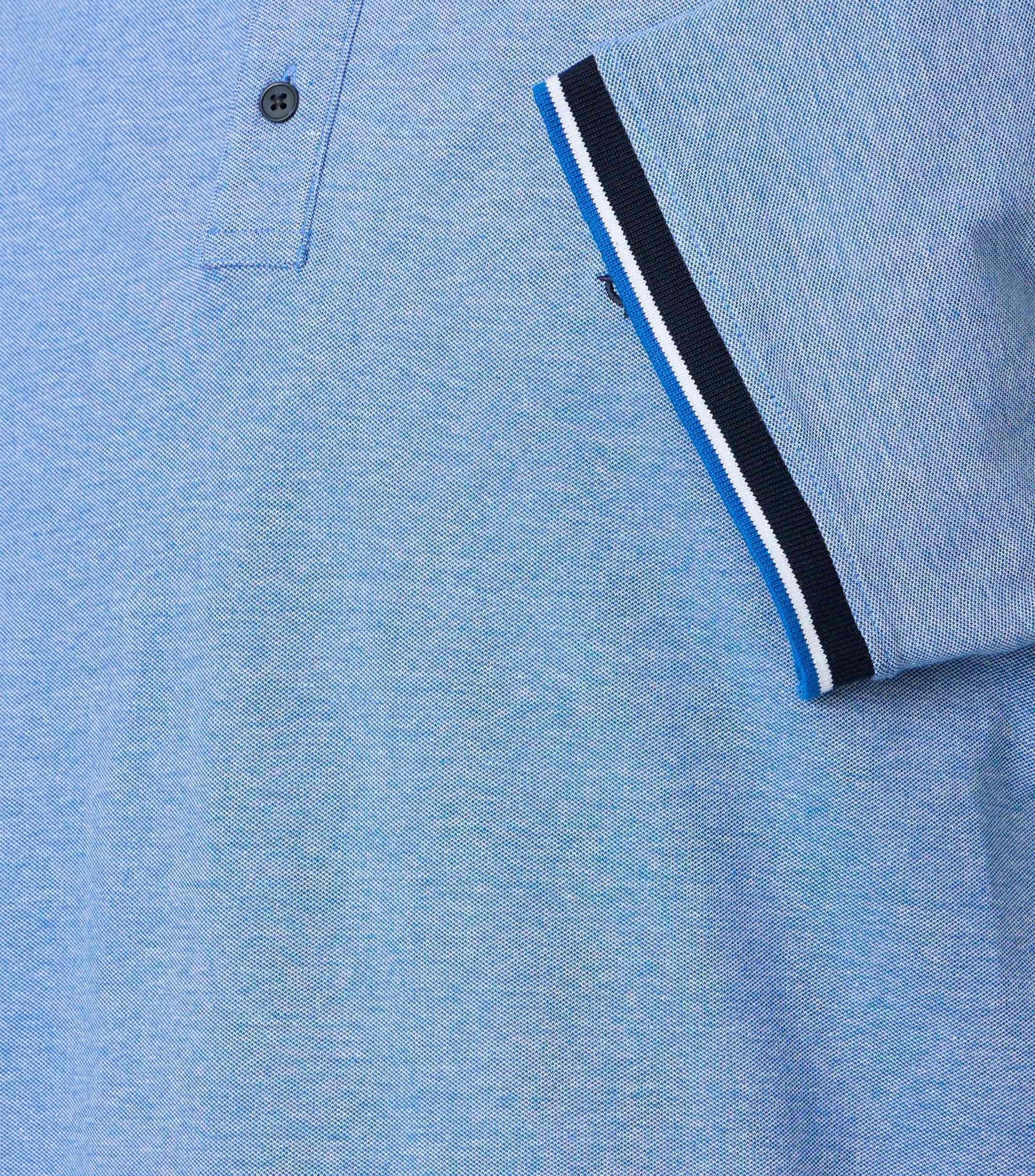 Polo-Shirt im unifarbenen Design in der Farbe Blau