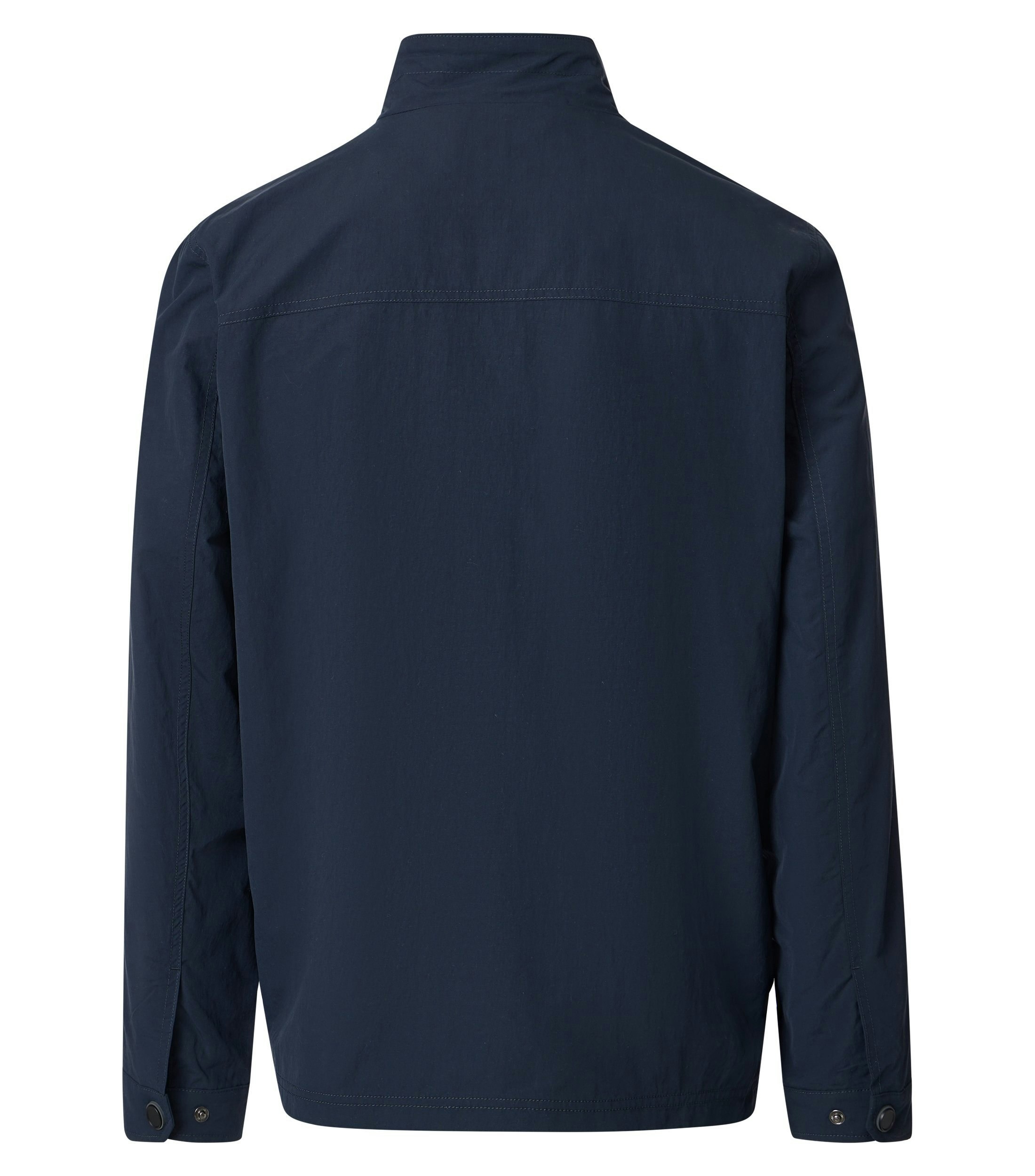 Eine Jacke im uni Muster in der Farbe Blau