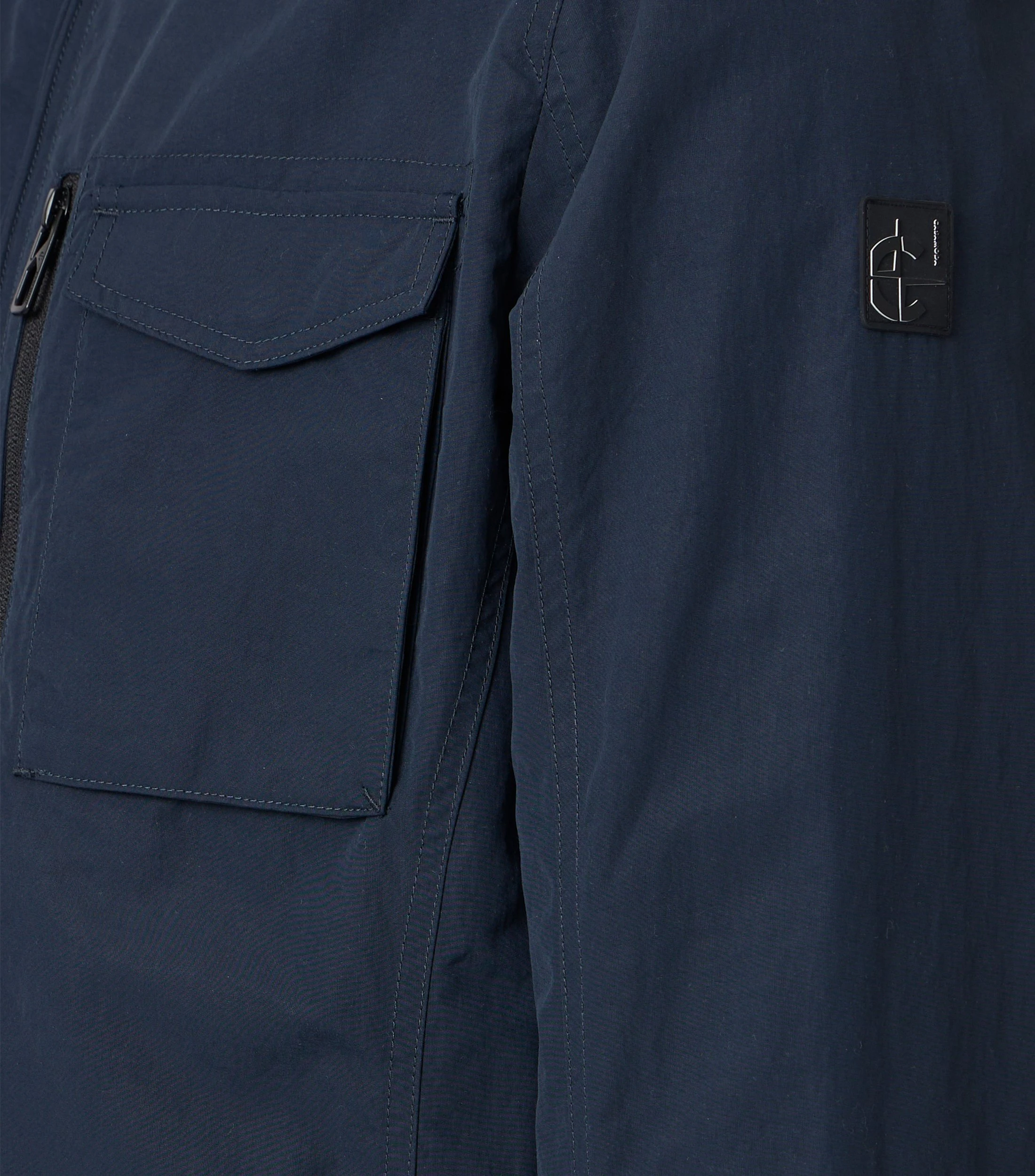 Jacke im unifarbenen Design in der Farbe Blau