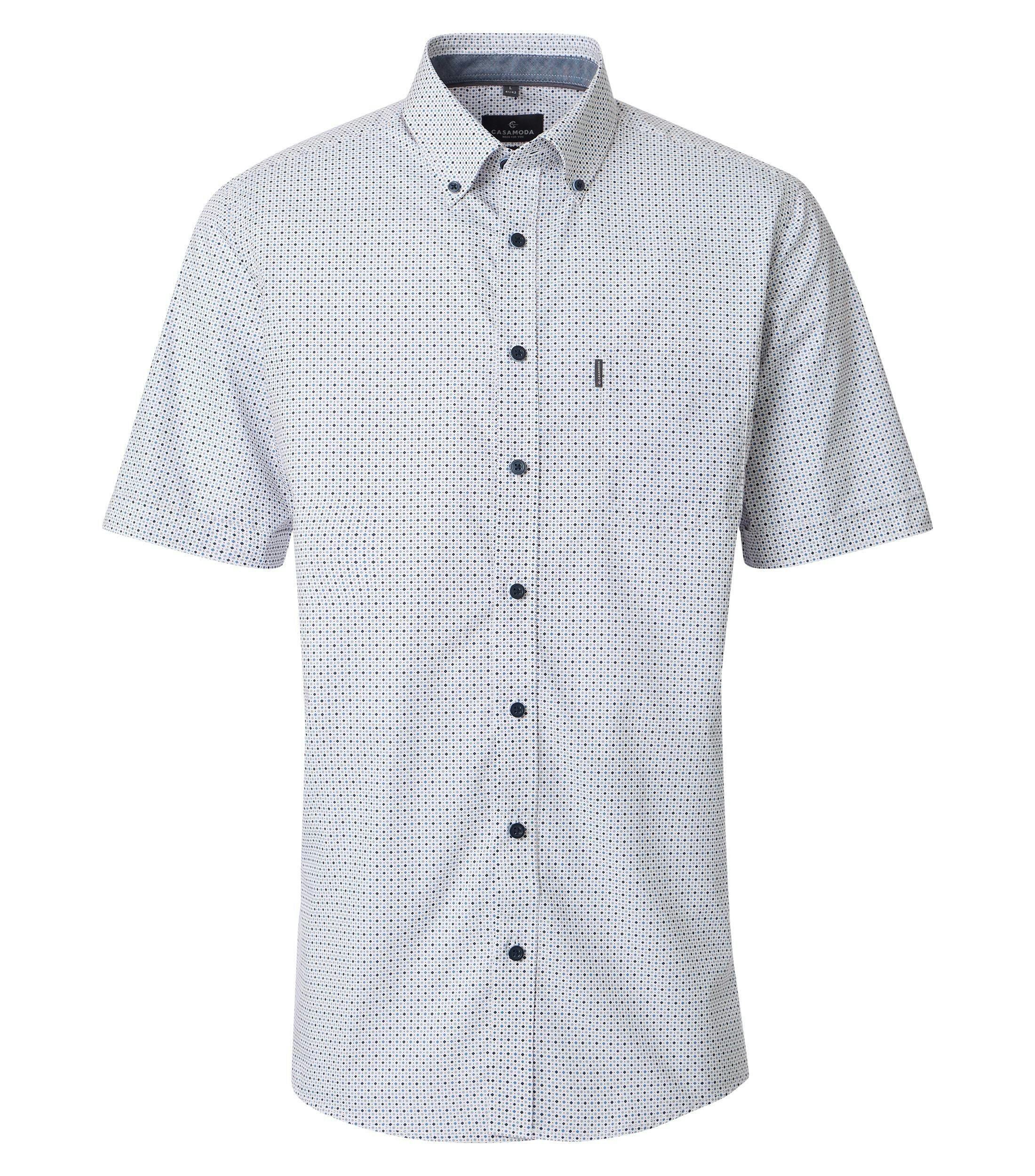 Ein Freizeithemd im Print Muster in der Farbe Blau