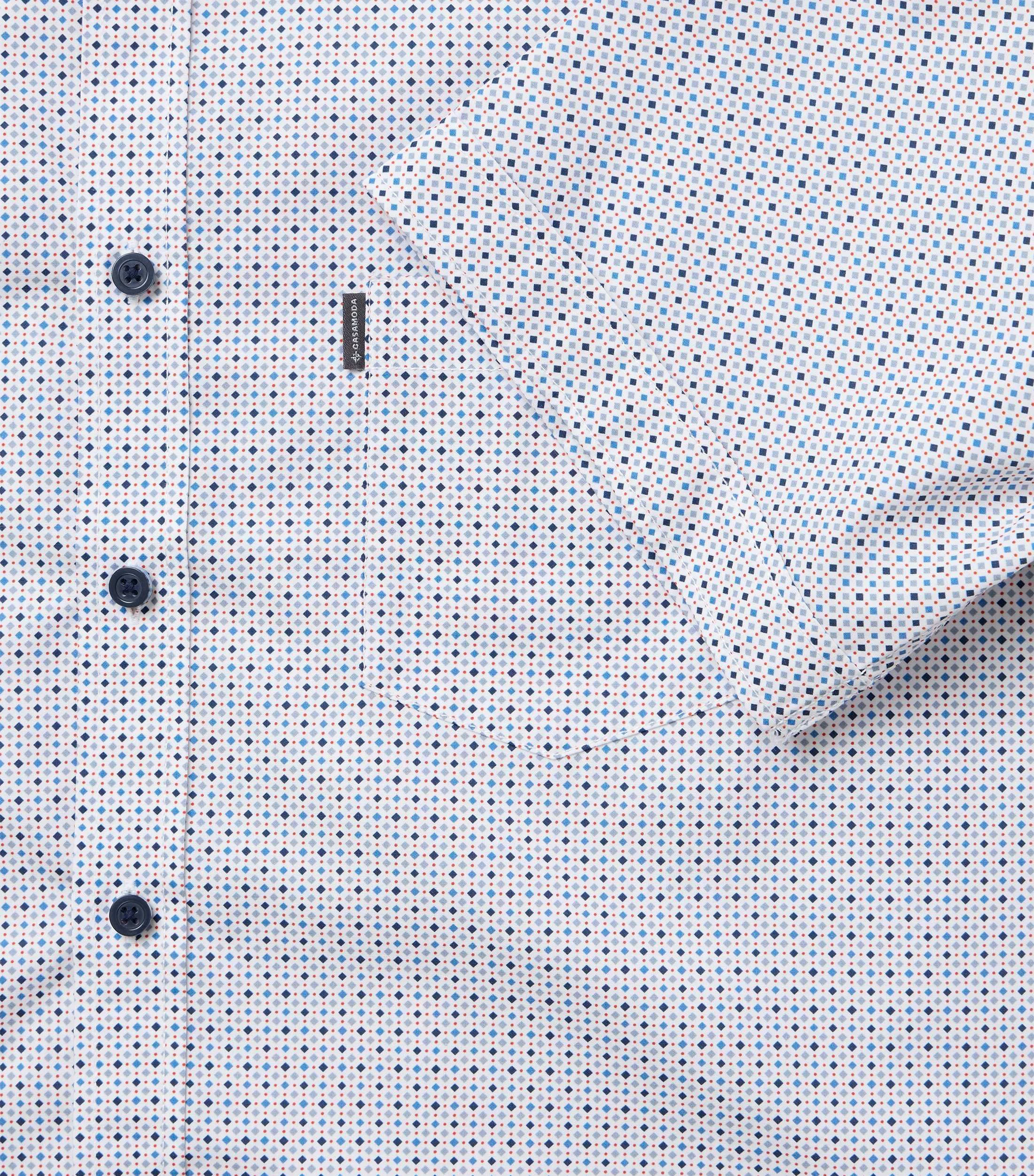 Freizeithemd im Print-Muster in der Farbe Blau