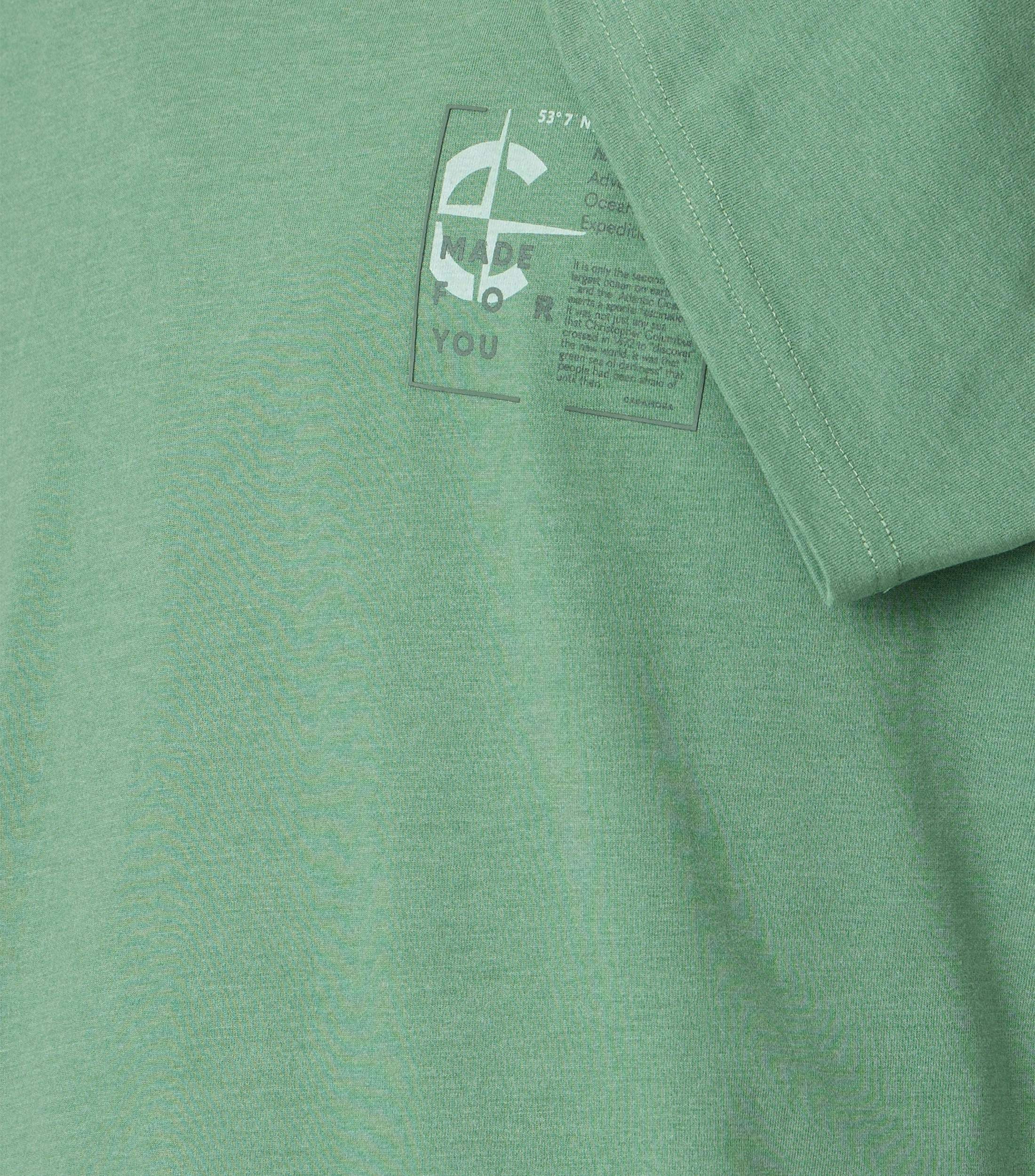T-Shirt im unifarbenen Design in der Farbe Türkisgrün