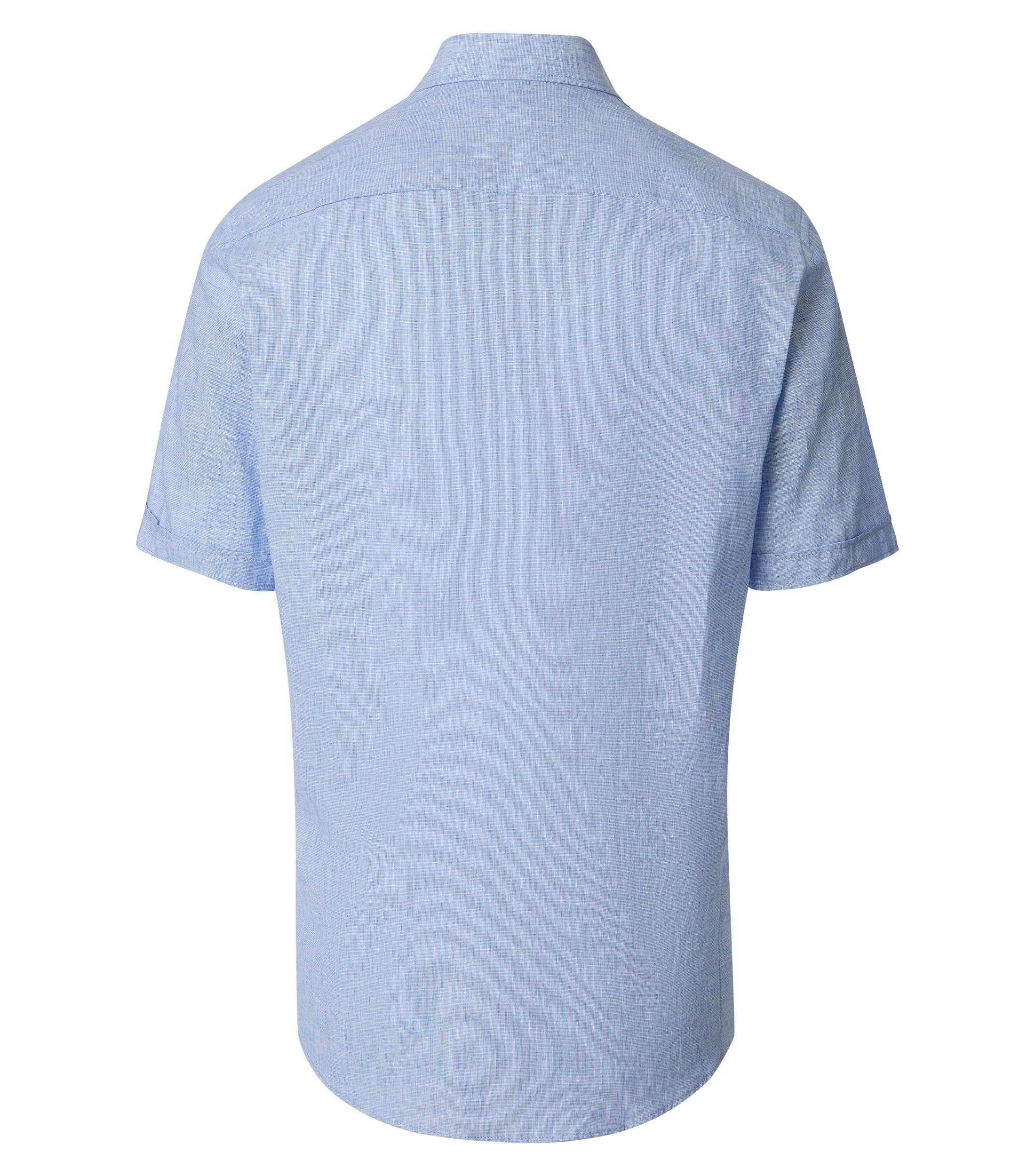 Freizeithemd im unifarbenen Design in der Farbe Blau