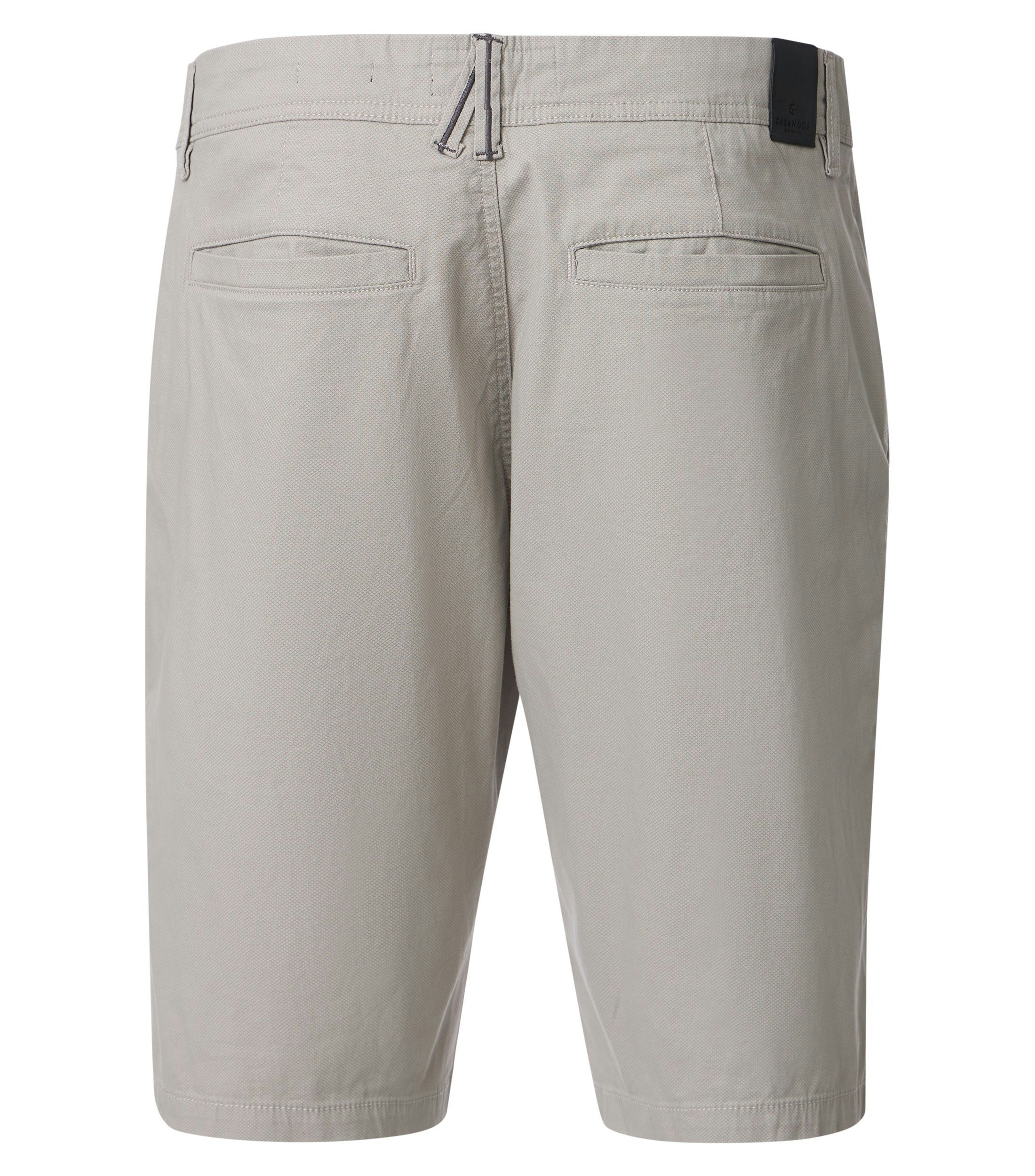 Shorts im unifarbenen Design in der Farbe Weißbeige