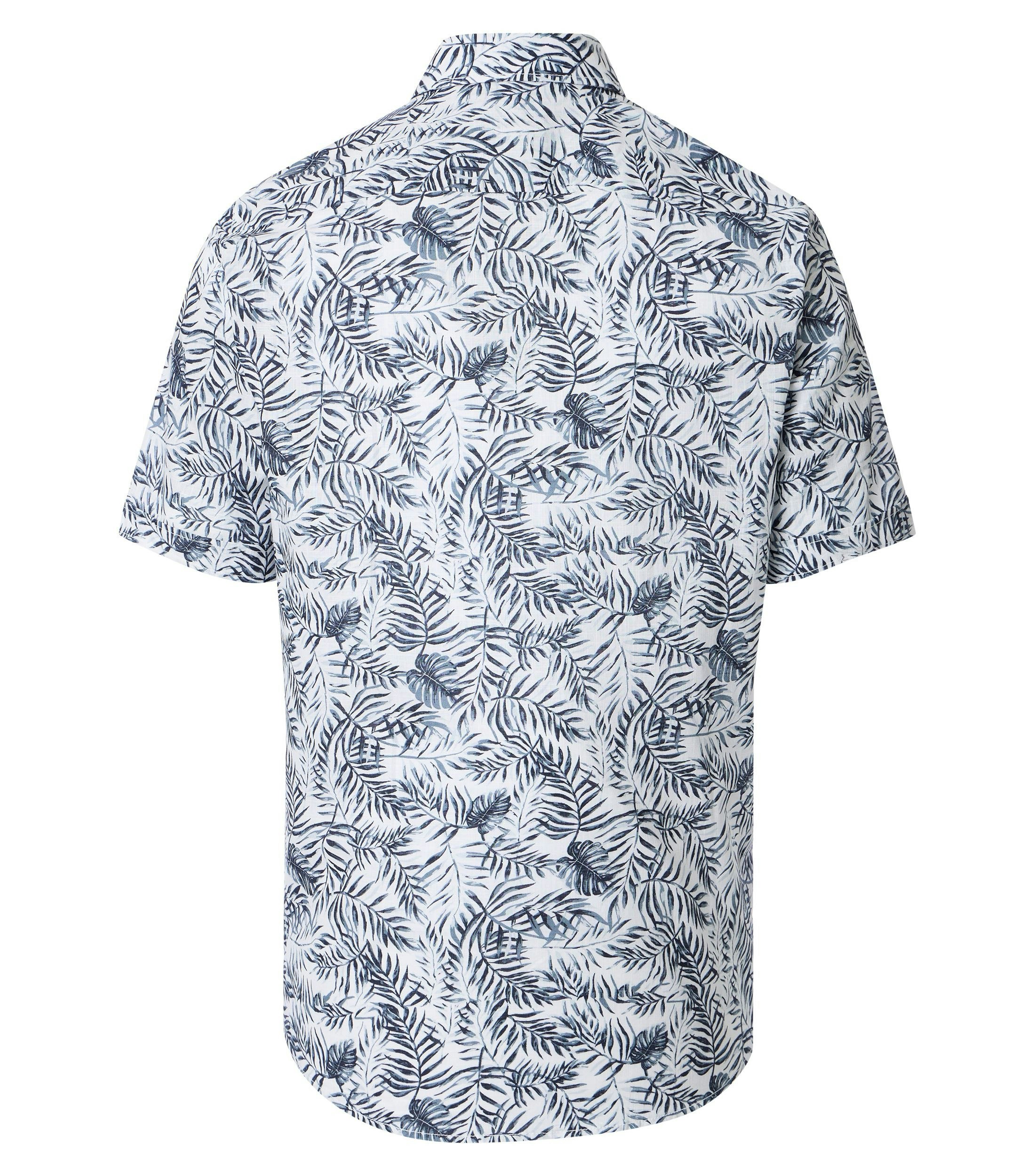 Freizeithemd im Print-Muster in der Farbe Blau