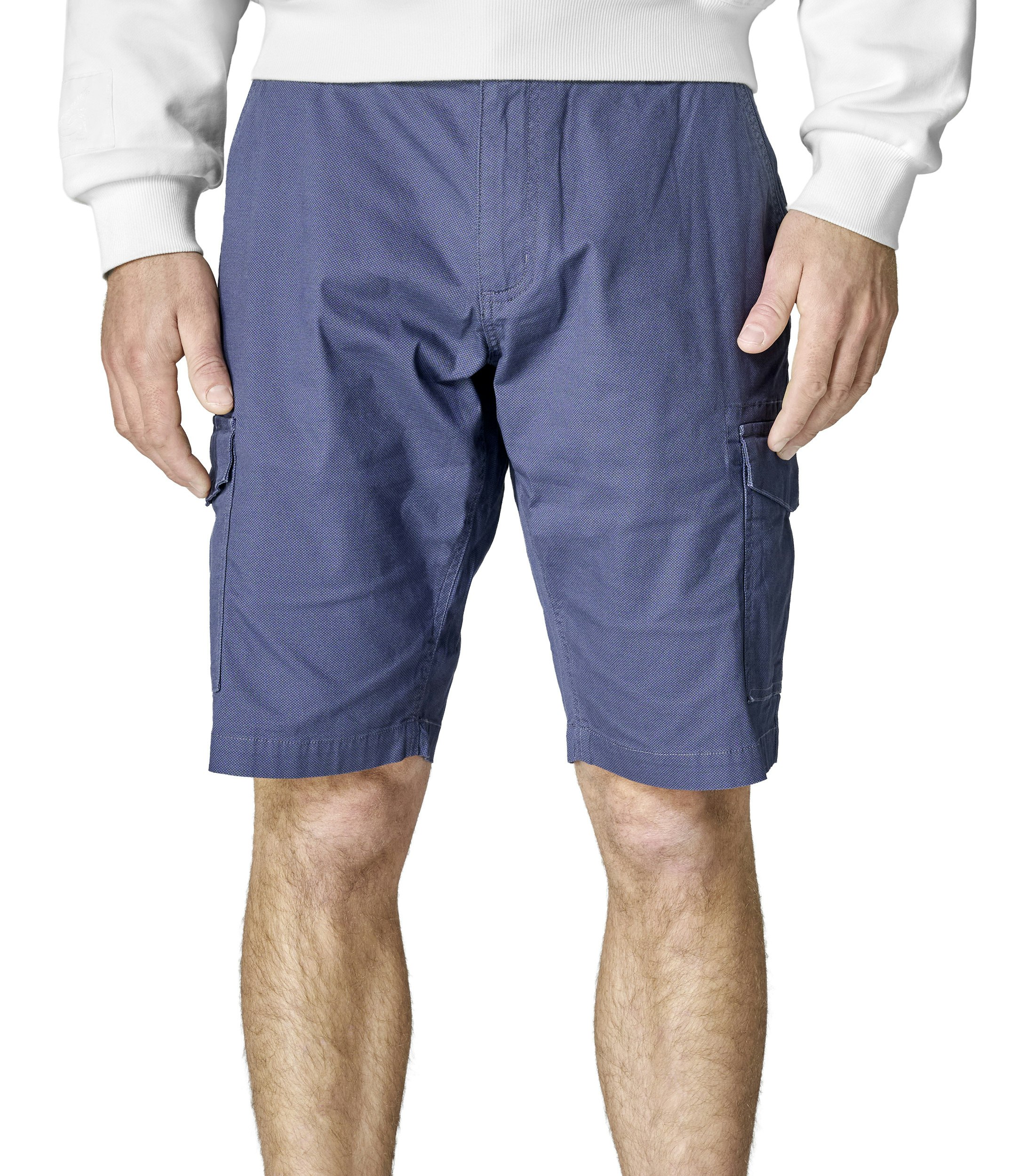 Shorts im unifarbenen Design in der Farbe Dunkelblau