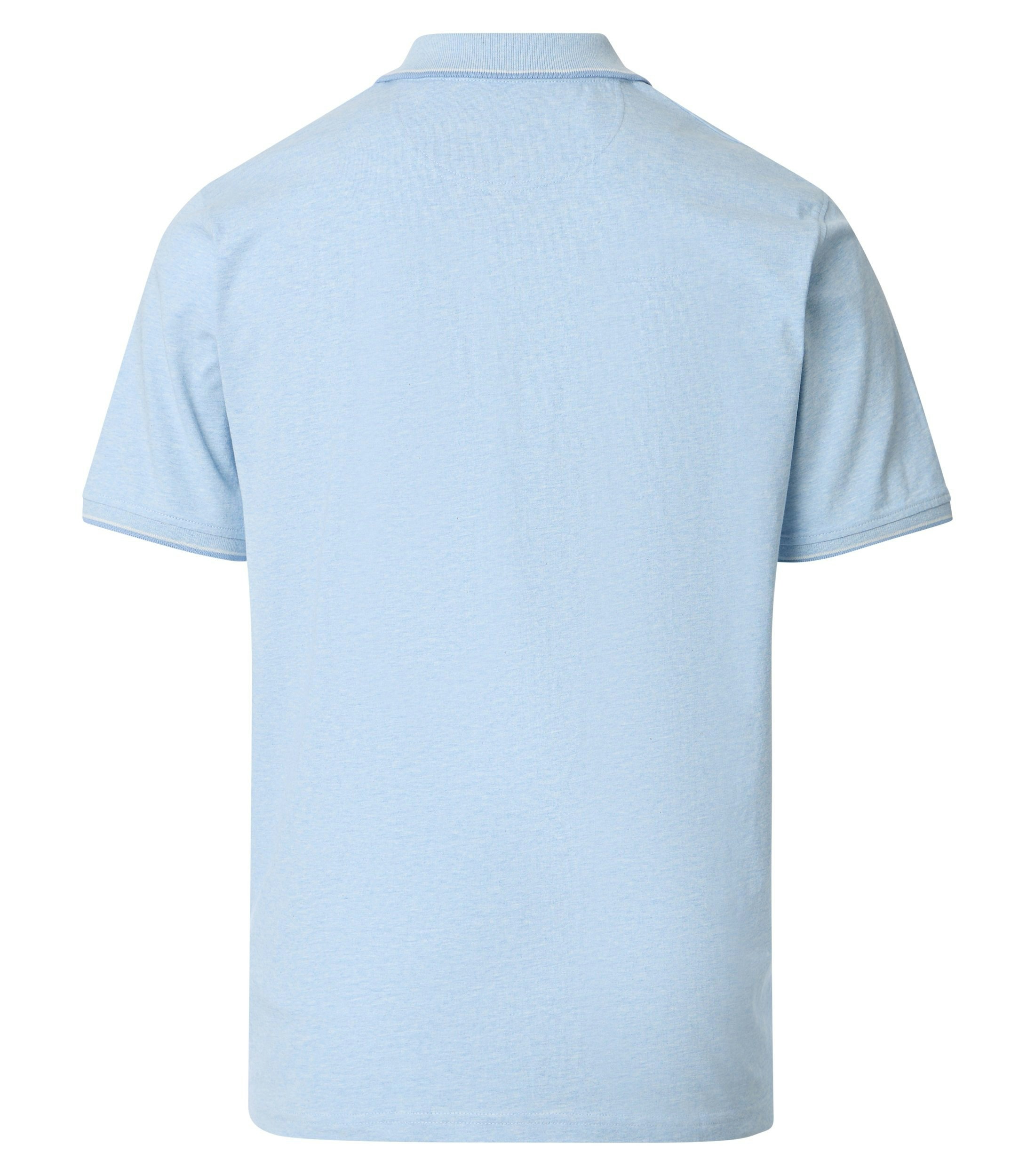 Polo-Shirt im unifarbenen Design in der Farbe Hellblau