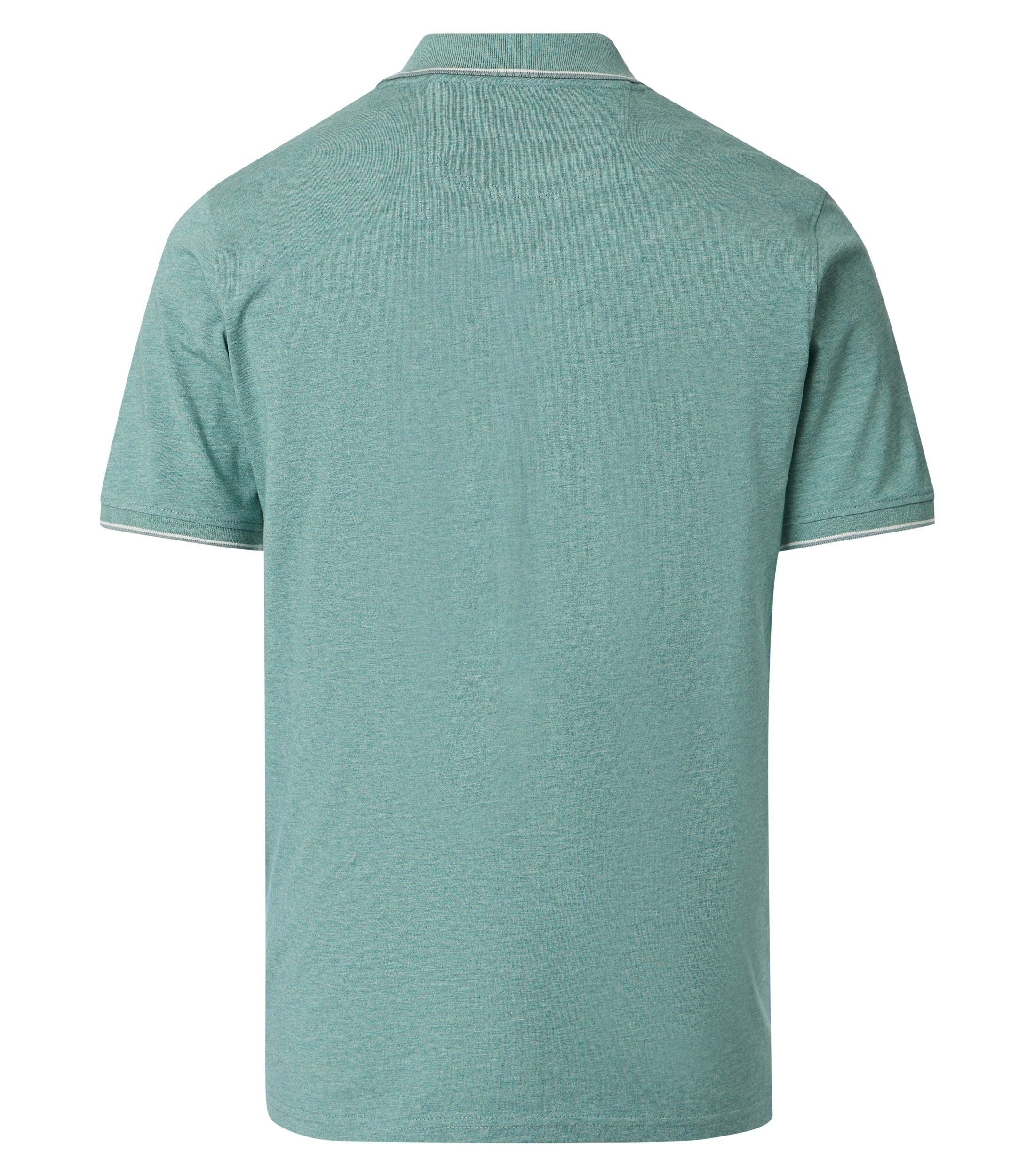 Polo-Shirt im unifarbenen Design in der Farbe Türkisgrün