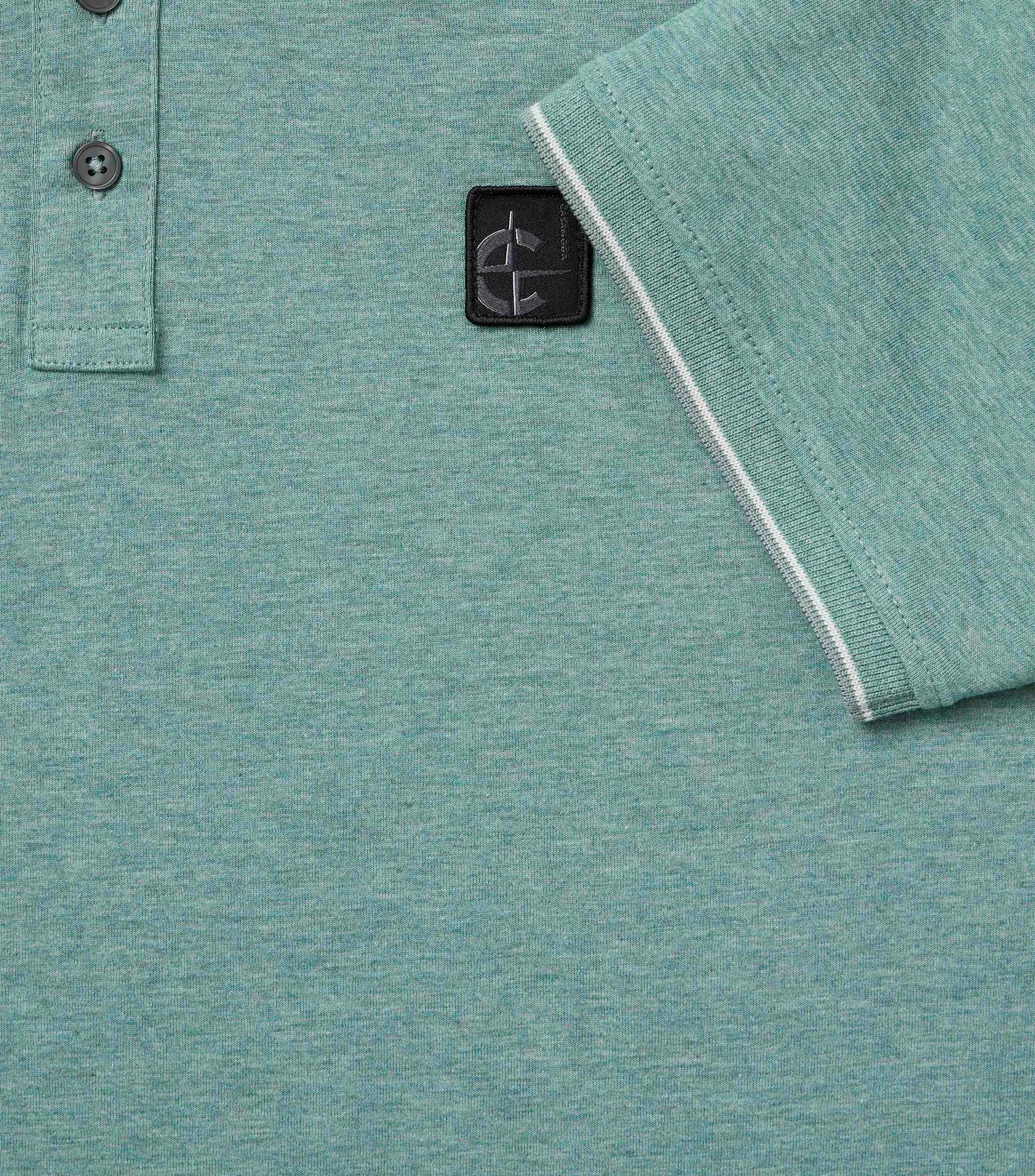 Polo-Shirt im unifarbenen Design in der Farbe Türkisgrün