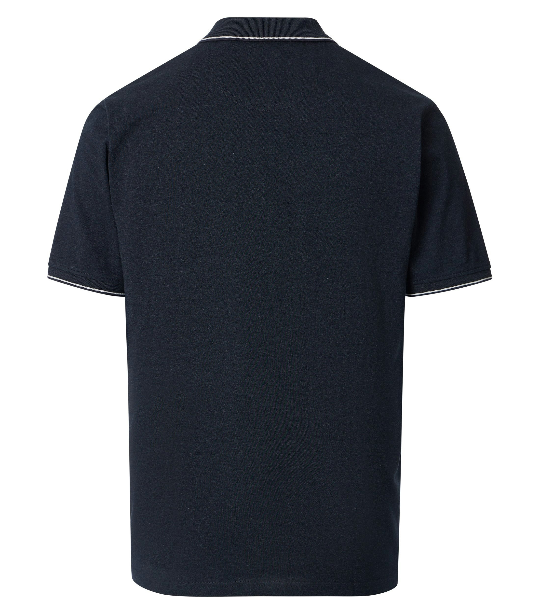 Polo-Shirt im unifarbenen Design in der Farbe Dunkelblau