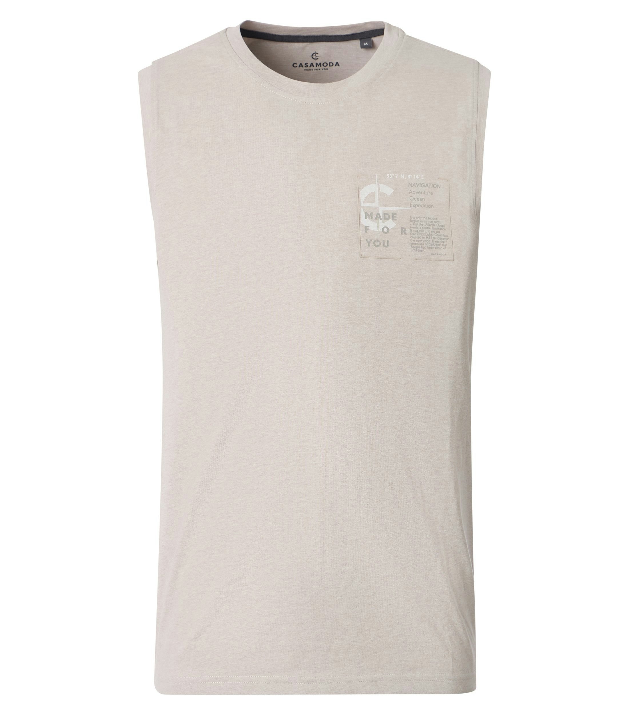Tanktop im unifarbenen Design in der Farbe Beige