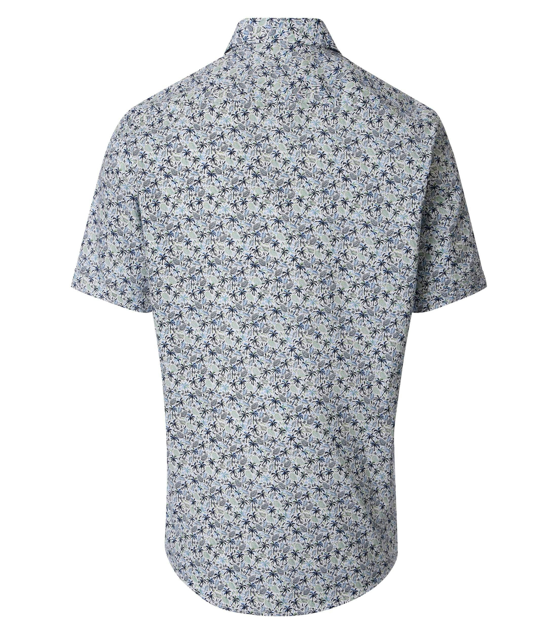 Freizeithemd im Print-Muster in der Farbe Blau