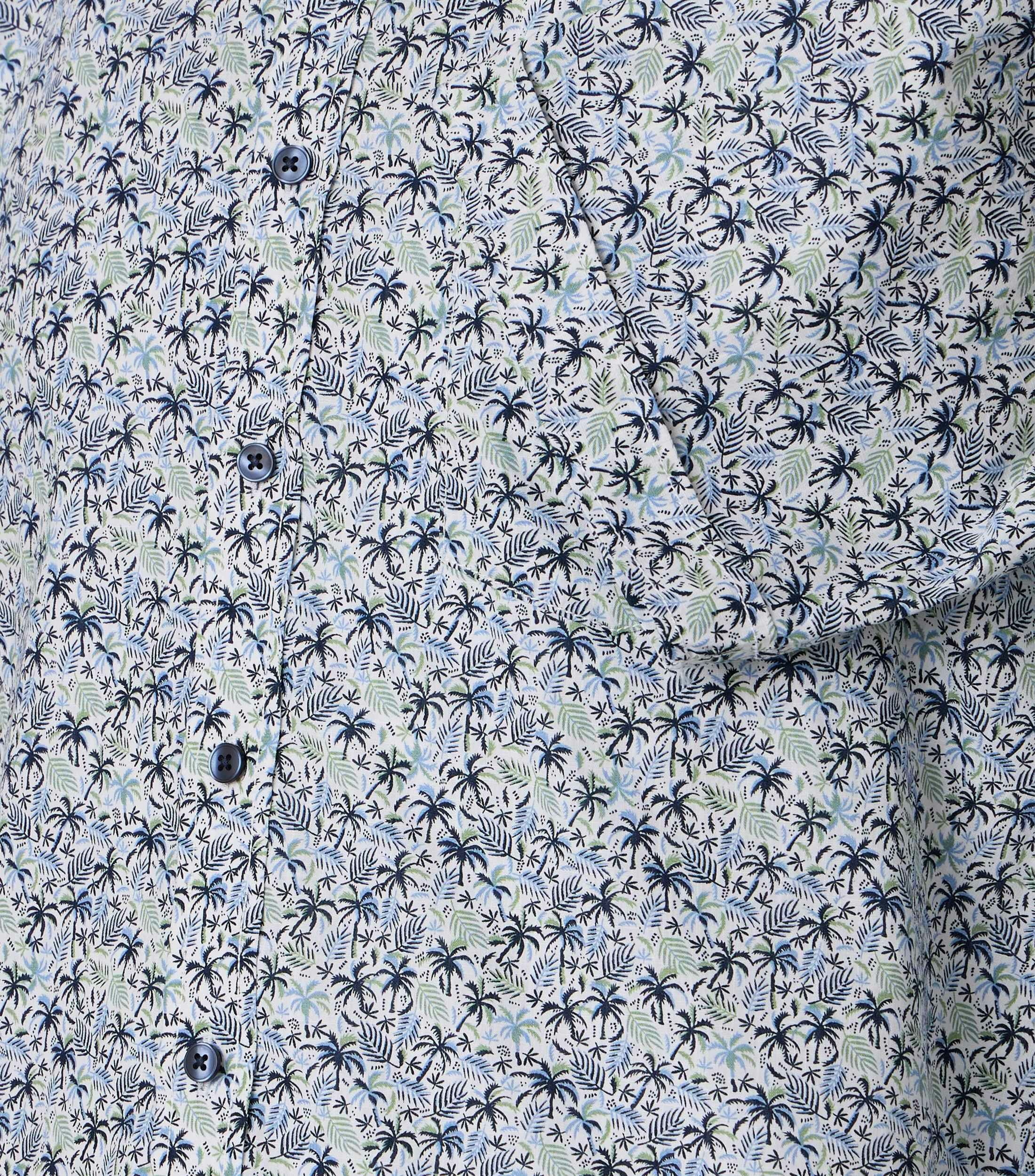 Freizeithemd im Print-Muster in der Farbe Blau
