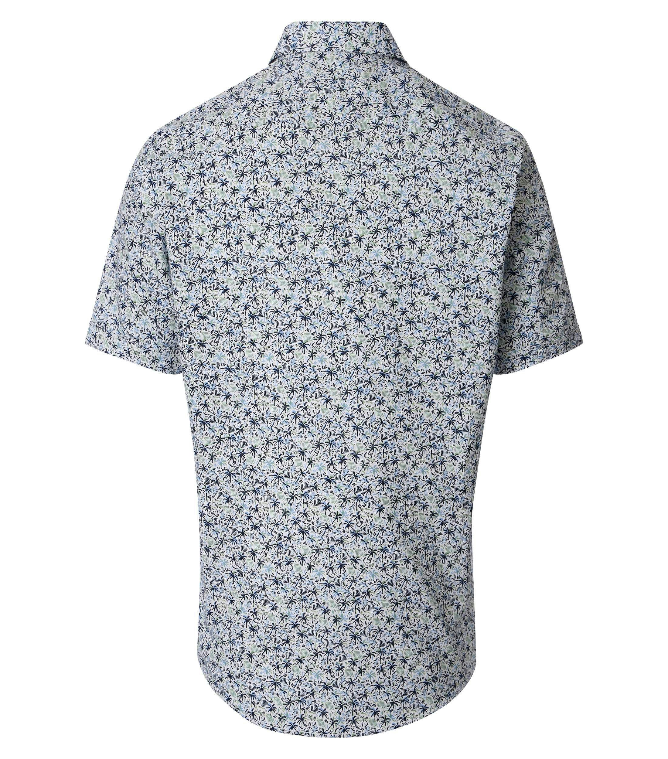 Freizeithemd im Print-Muster in der Farbe Blau