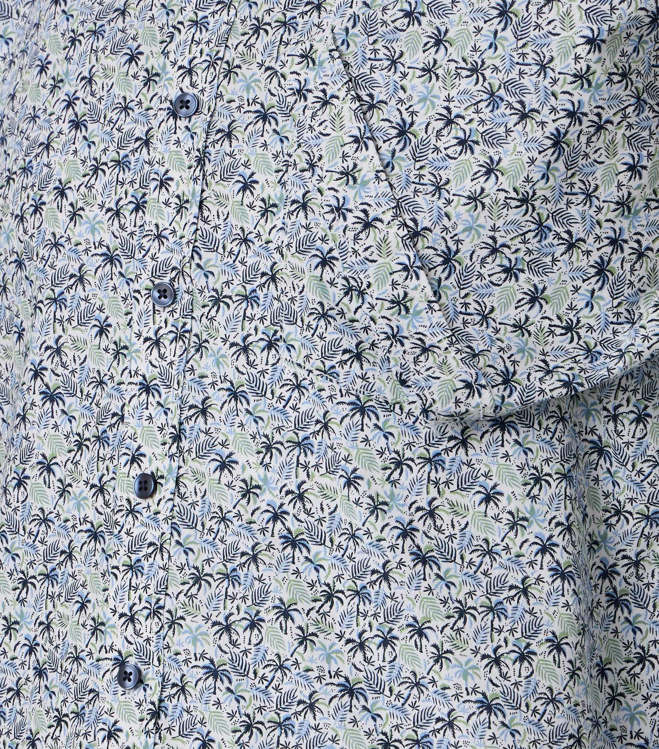 Freizeithemd im Print-Muster in der Farbe Blau