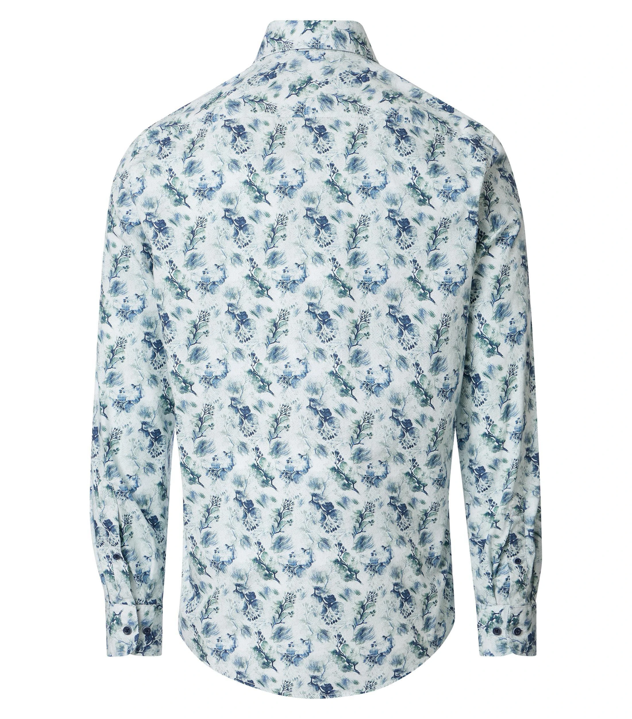 Freizeithemd im Print-Muster in der Farbe Blau