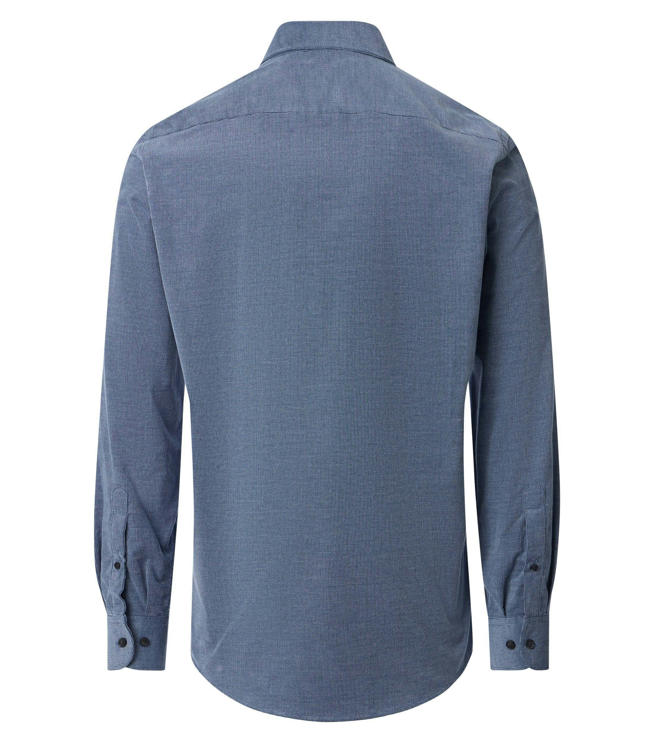 Freizeithemd im unifarbenen Design in der Farbe Blau