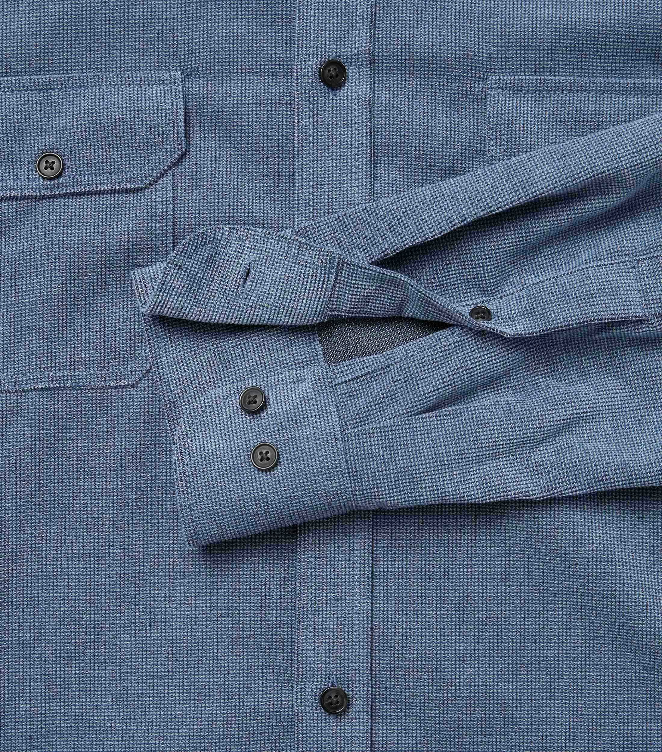 Freizeithemd im unifarbenen Design in der Farbe Blau