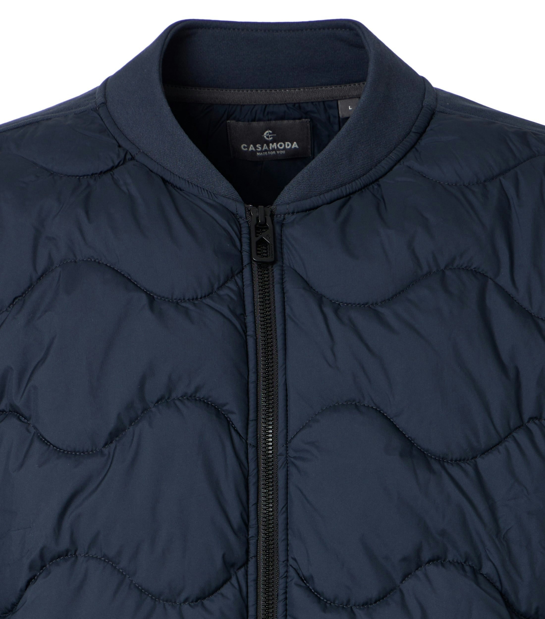 Sweatjacke im unifarbenen Design in der Farbe Dunkelblau