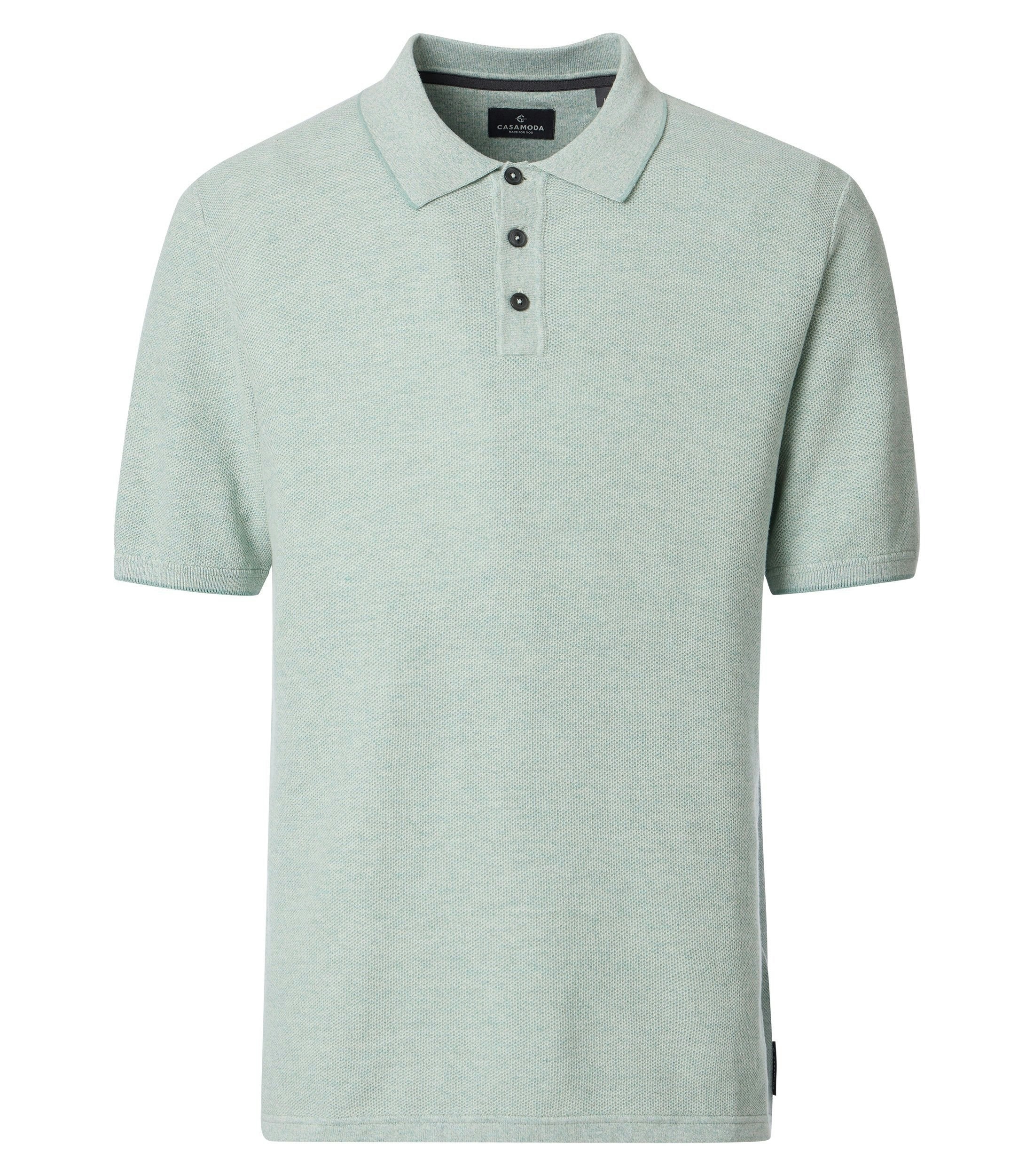 Polo-Shirt im unifarbenen Design in der Farbe Hellgrün