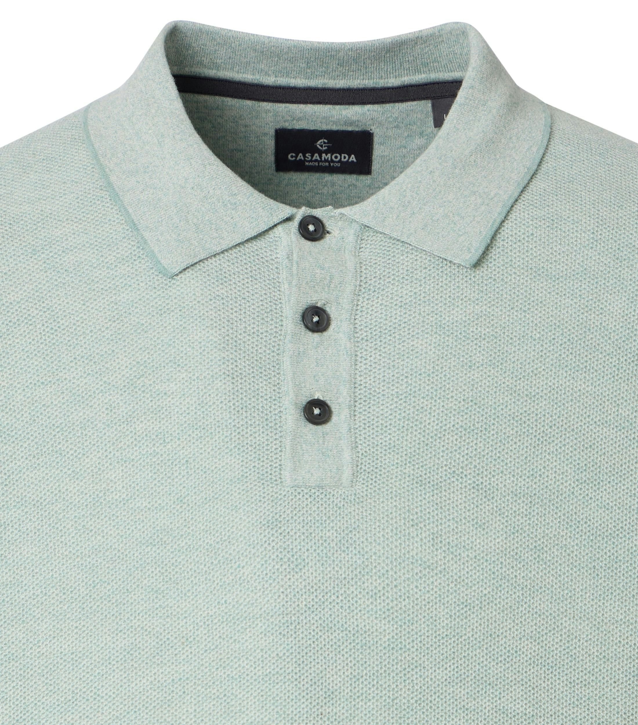 Polo-Shirt im unifarbenen Design in der Farbe Hellgrün