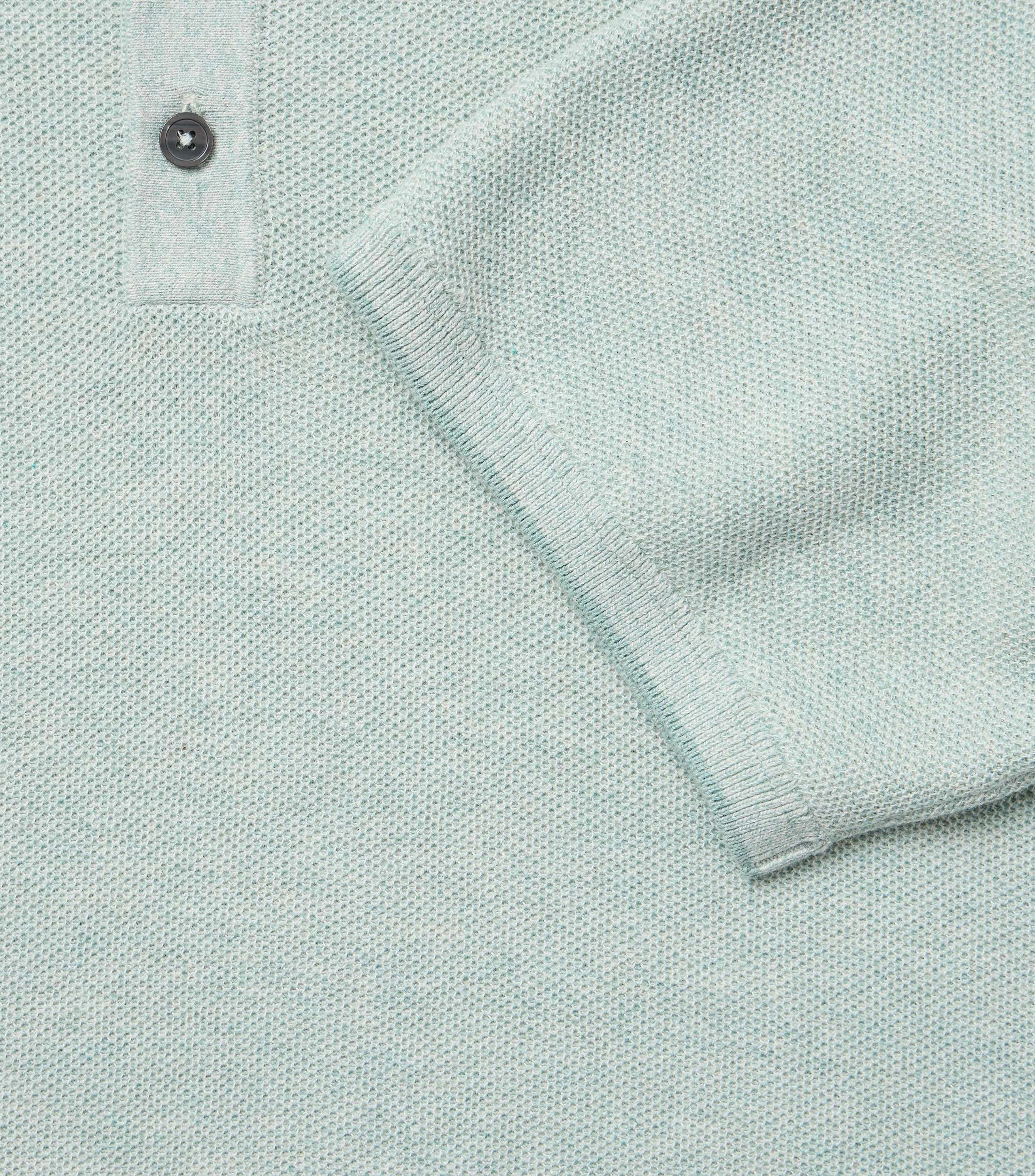 Polo-Shirt im unifarbenen Design in der Farbe Hellgrün