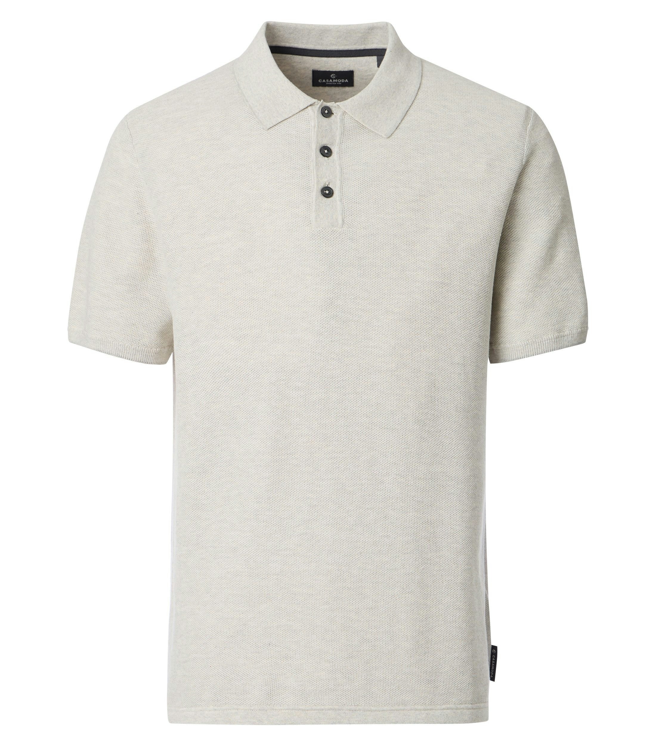 Polo-Shirt im unifarbenen Design in der Farbe Beige