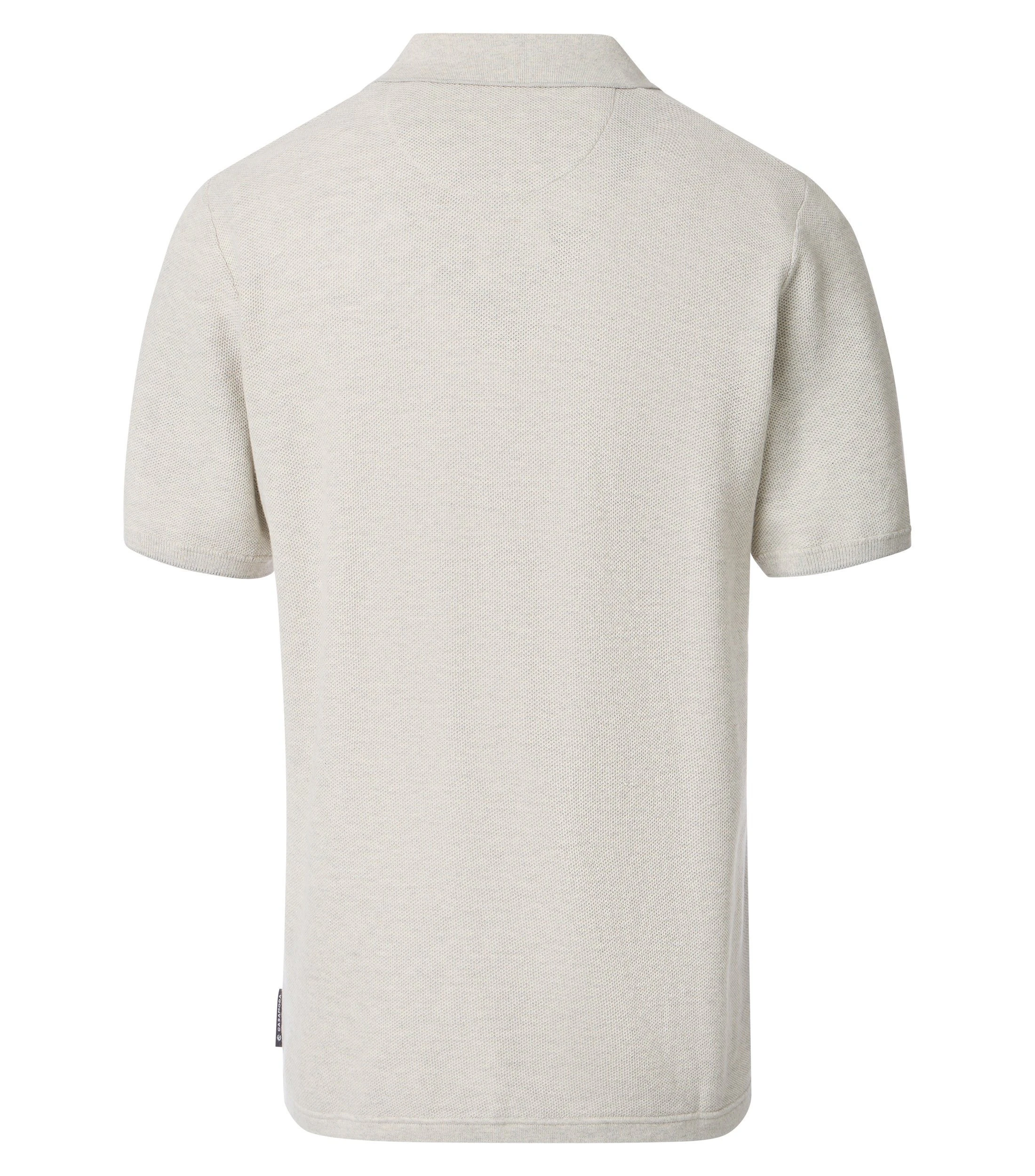 Polo-Shirt im unifarbenen Design in der Farbe Beige