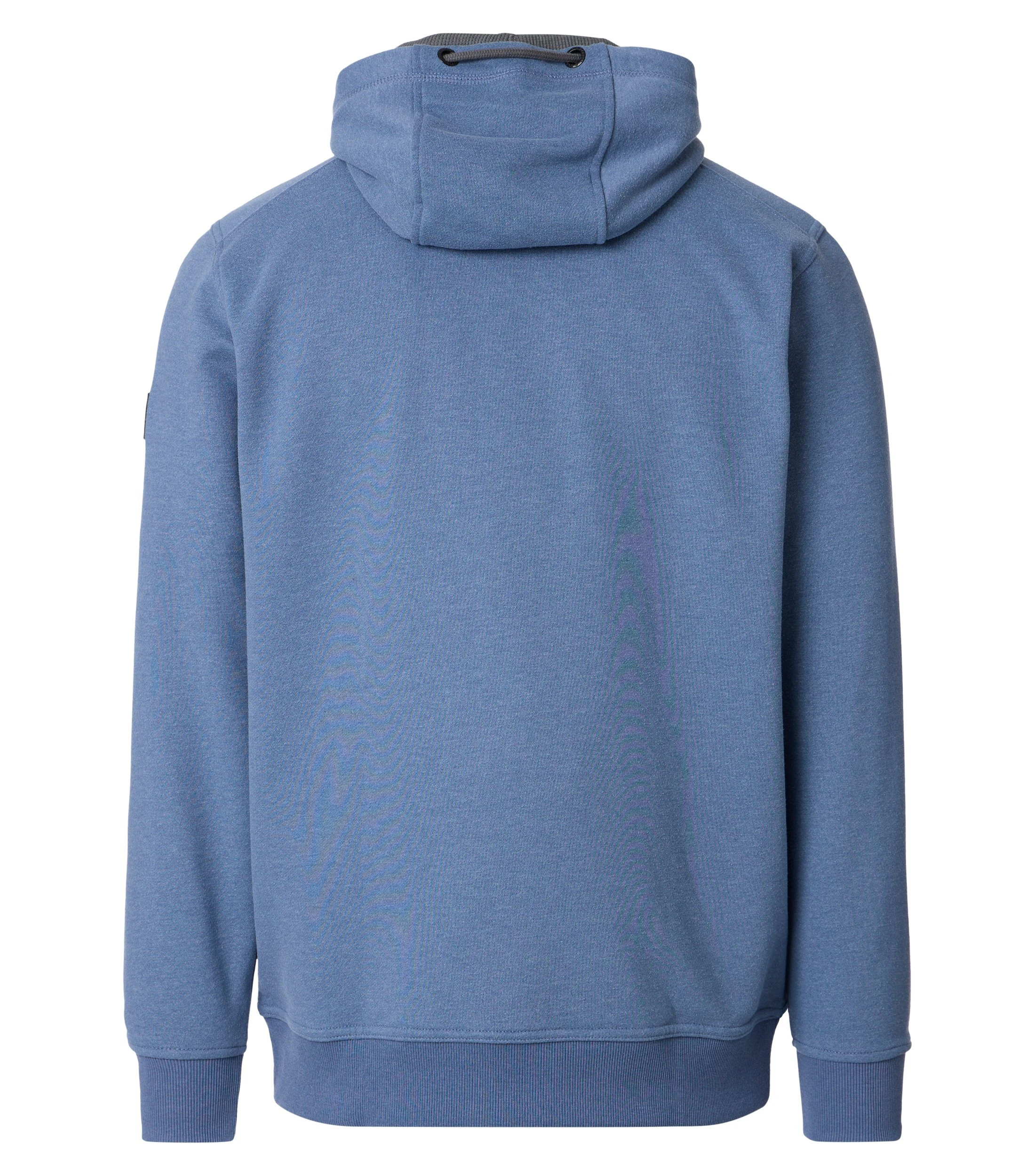 Sweatjacke im unifarbenen Design in der Farbe Blau