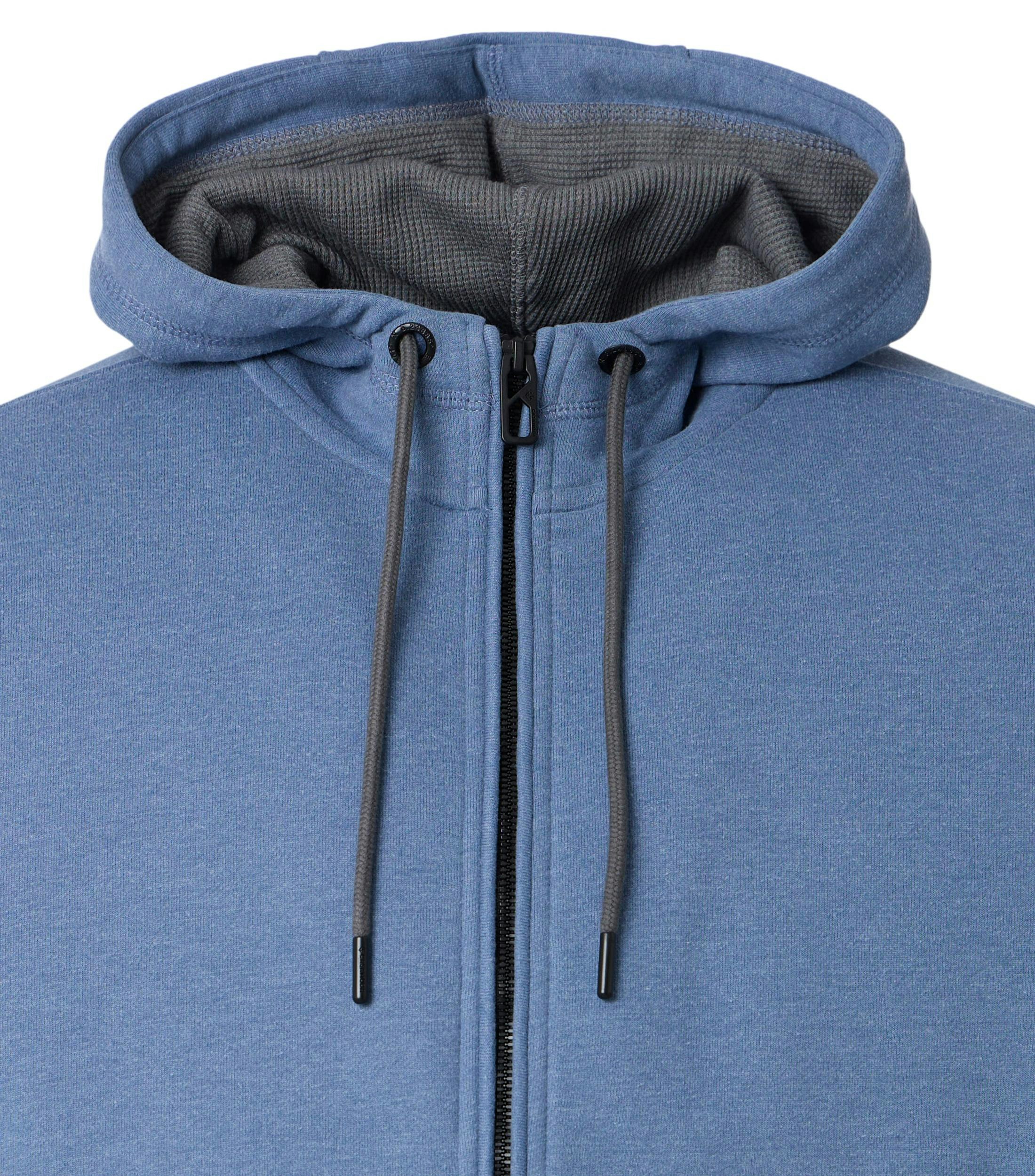 Sweatjacke im unifarbenen Design in der Farbe Blau