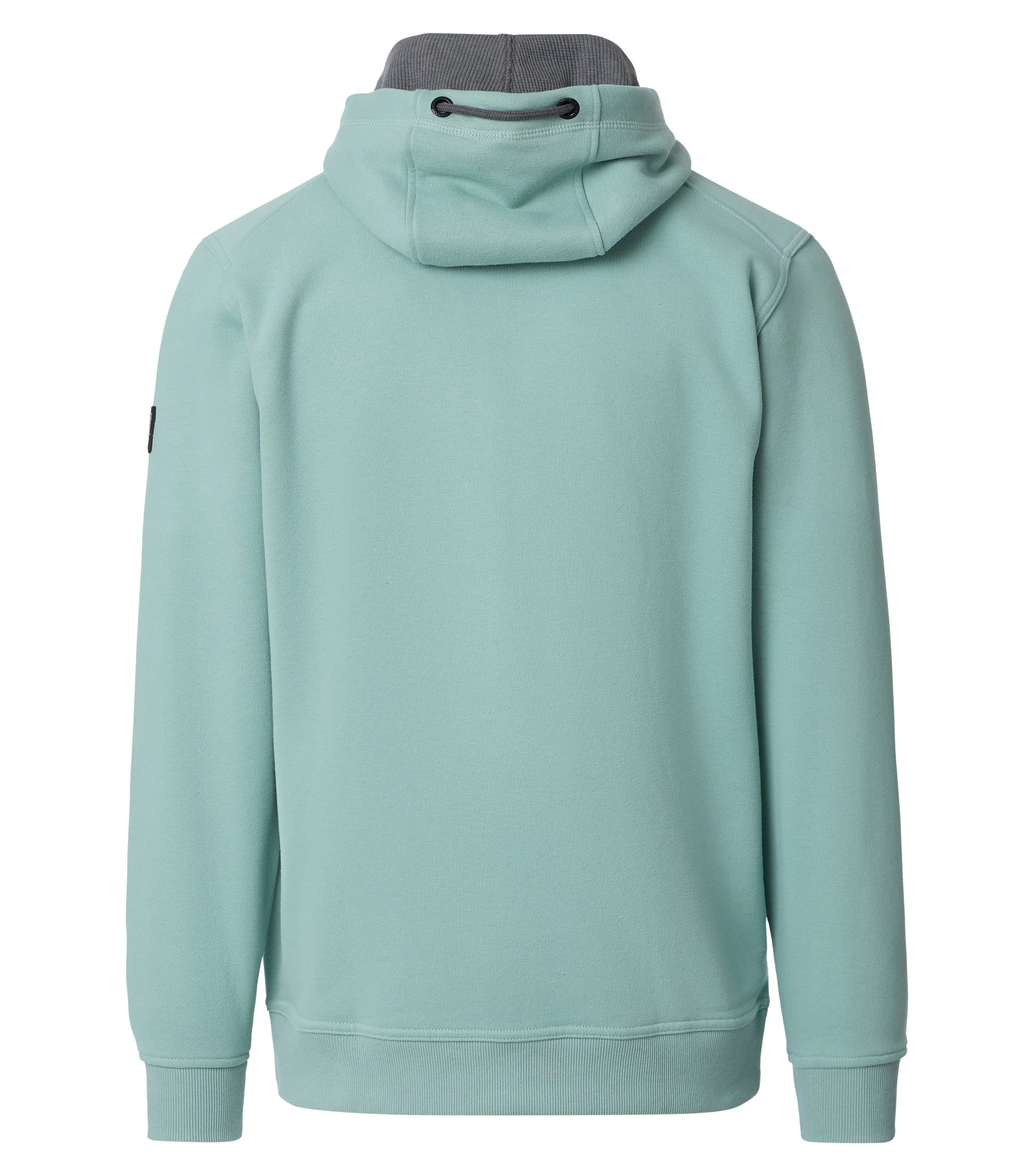 Sweatjacke im unifarbenen Design in der Farbe Türkis