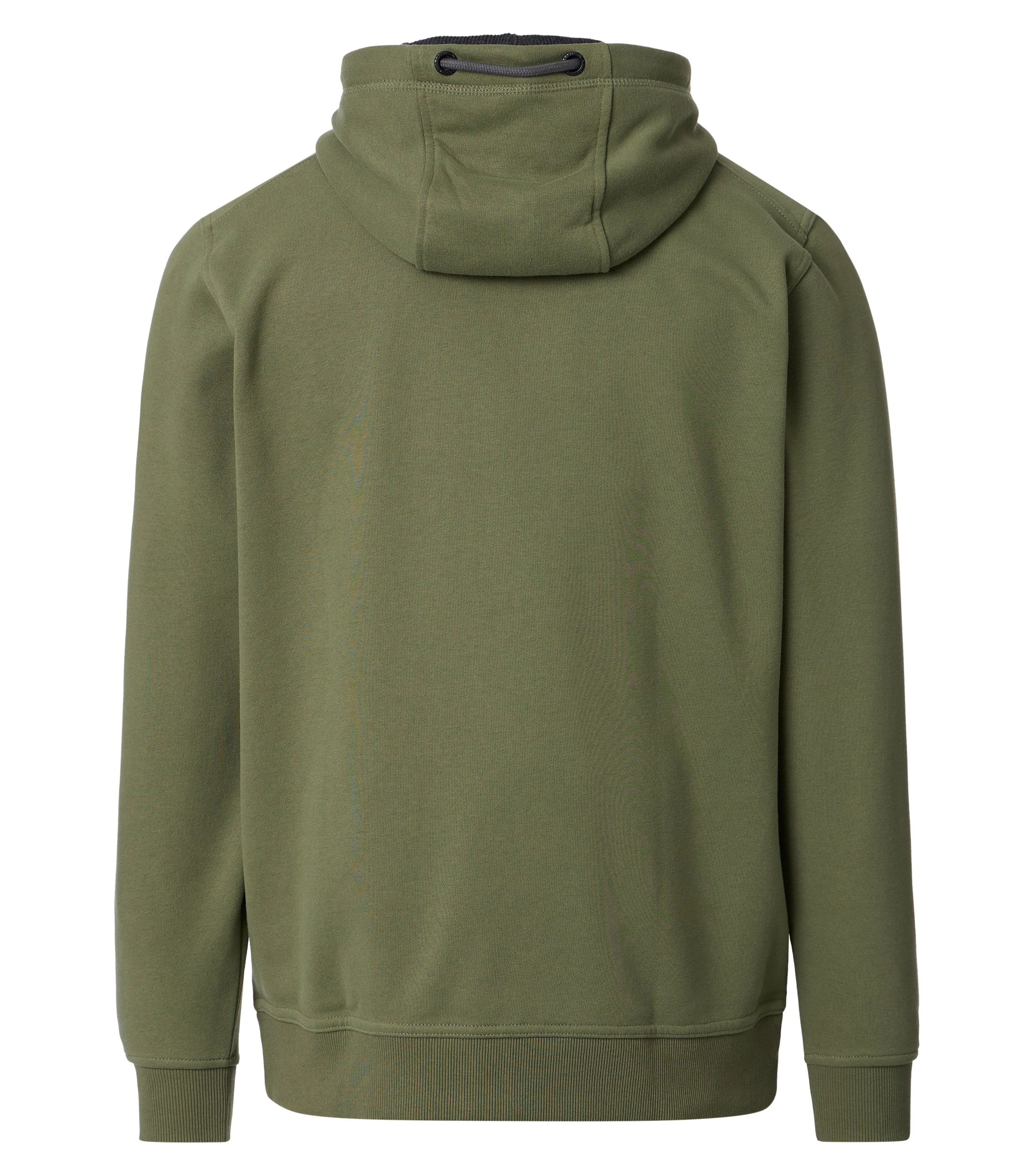 Sweatjacke im unifarbenen Design in der Farbe Grün