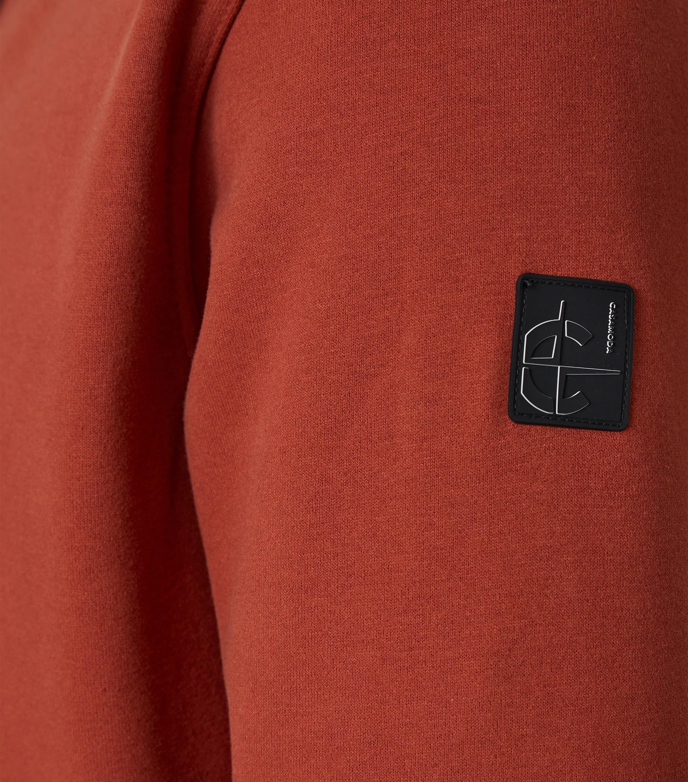 Sweatjacke im unifarbenen Design in der Farbe Rot