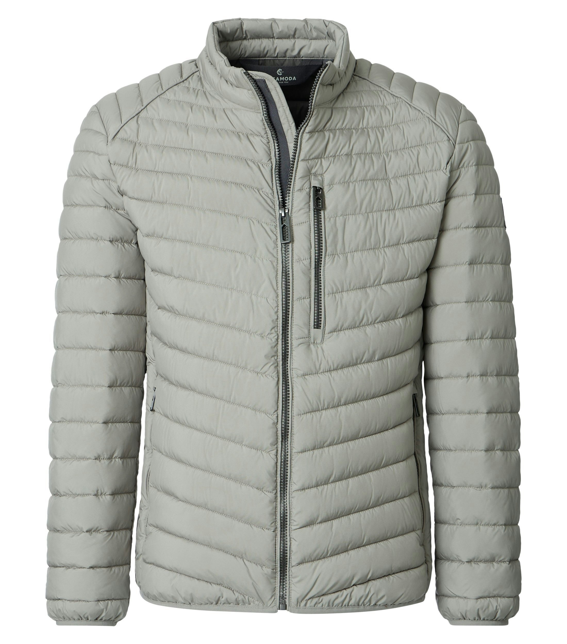 Jacke im unifarbenen Design in der Farbe Grau