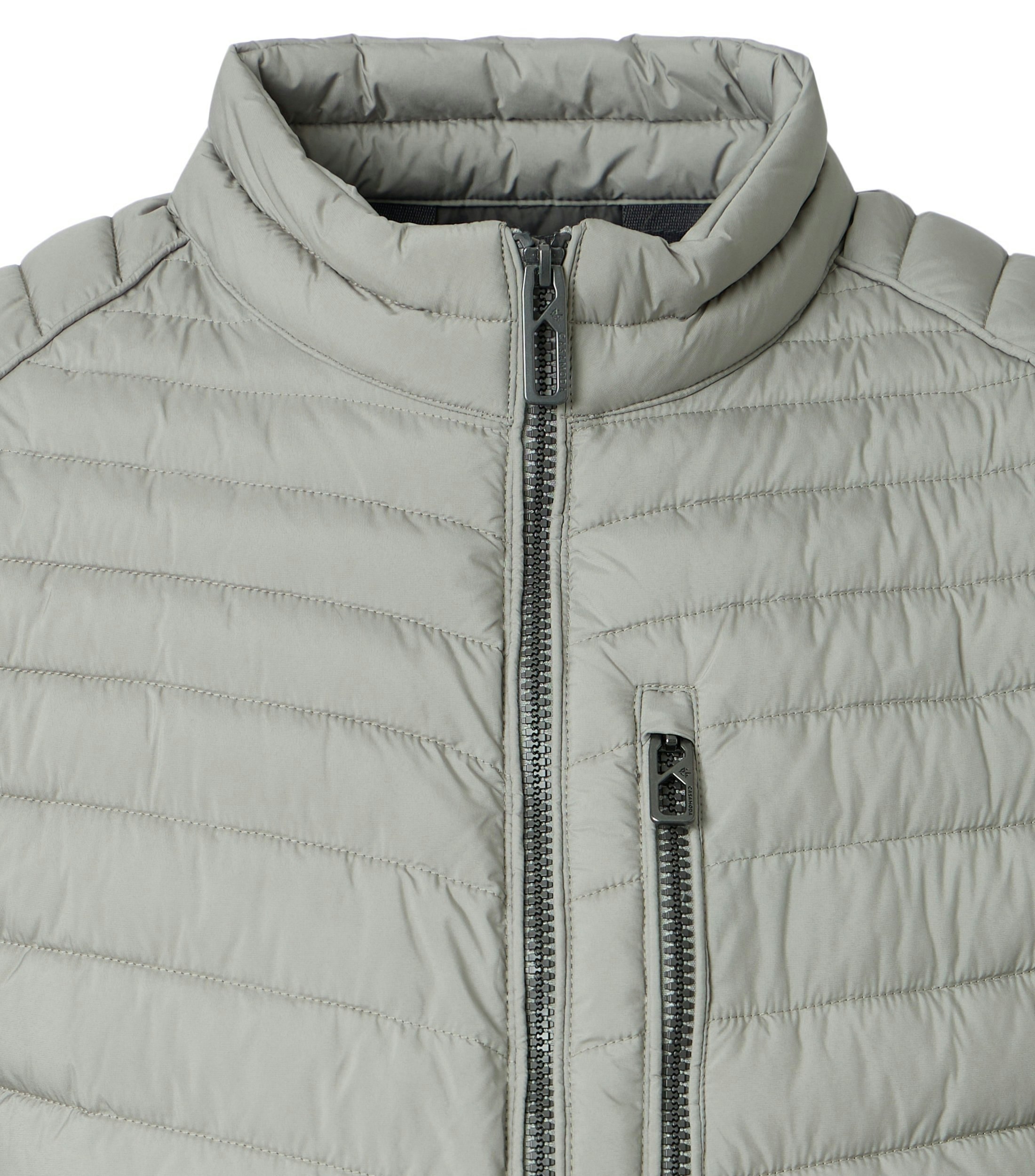 Jacke im unifarbenen Design in der Farbe Grau