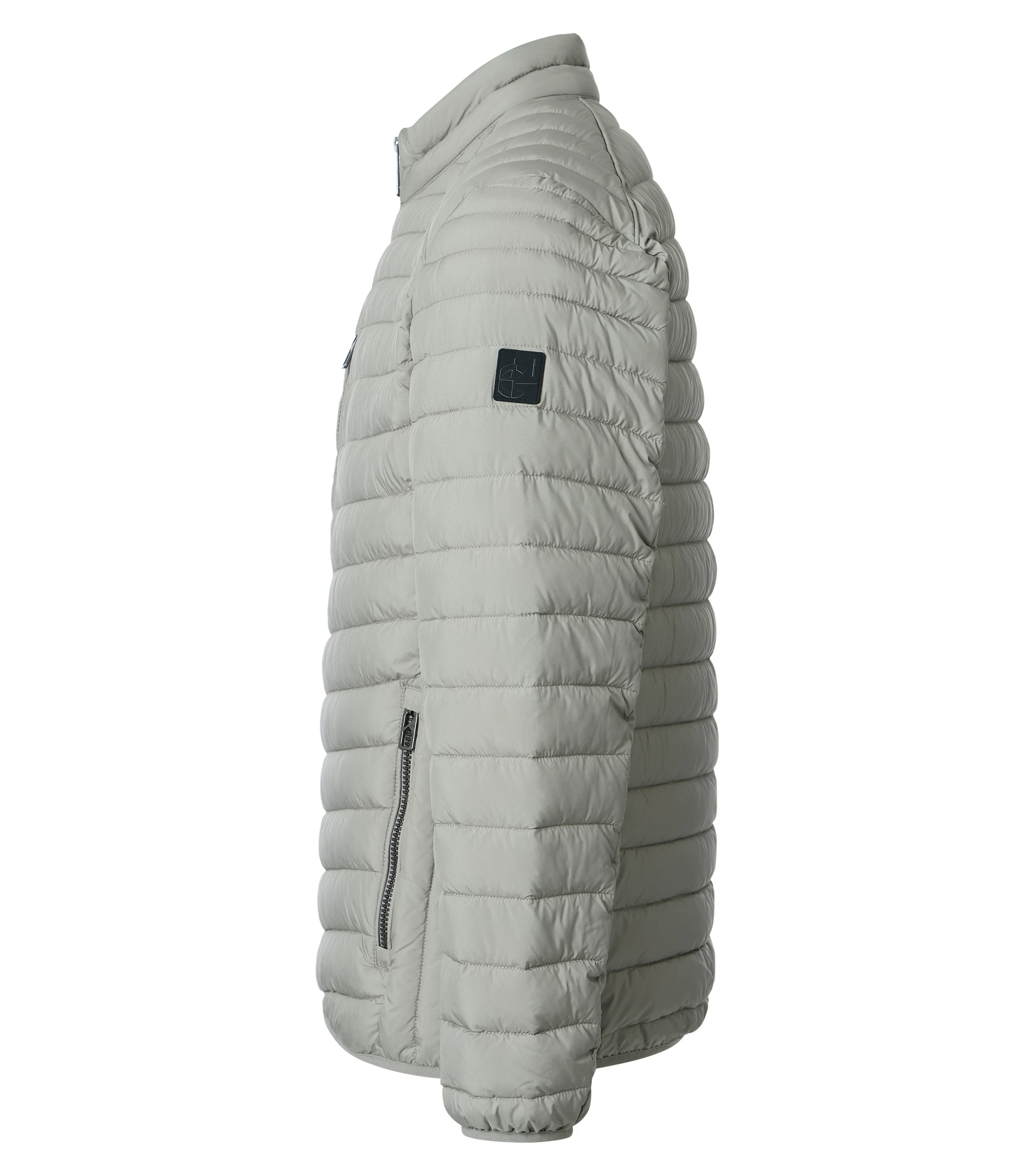 Jacke im unifarbenen Design in der Farbe Grau
