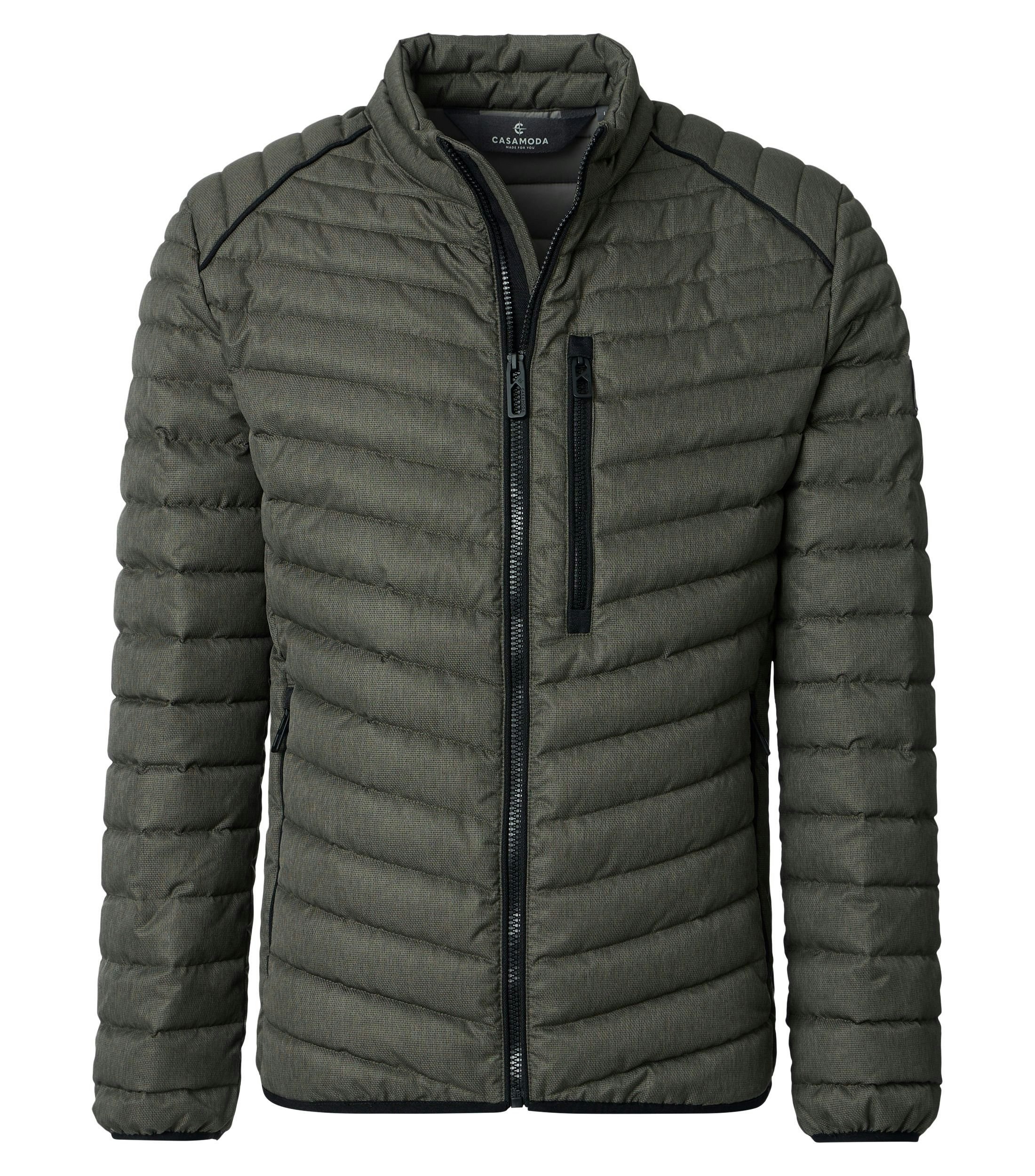 Jacke im unifarbenen Design in der Farbe Grün