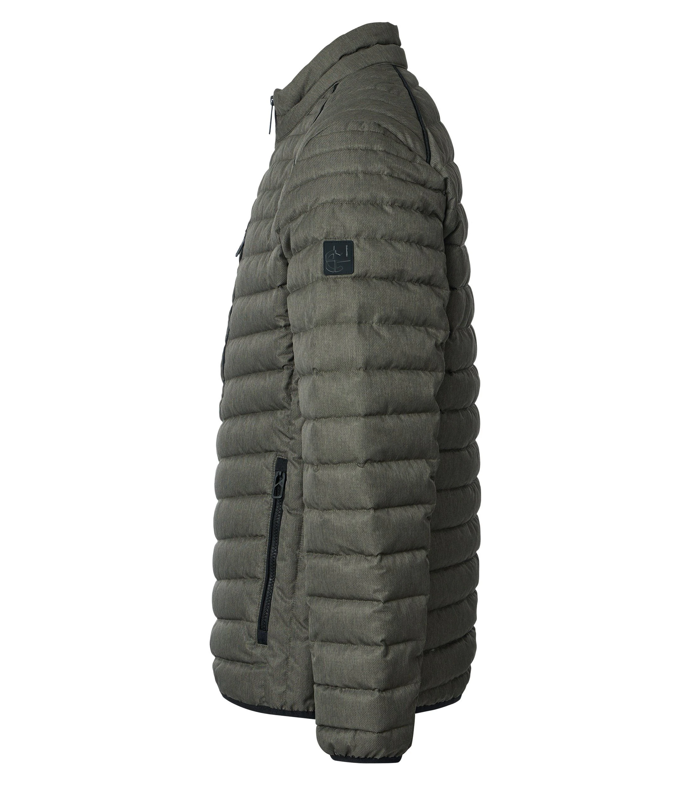 Jacke im unifarbenen Design in der Farbe Grün